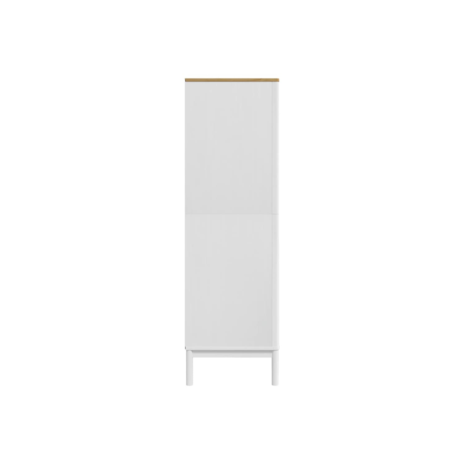 vidaXL Wardrobe FLORO White 77x53x171 cm Solid Wood Pine