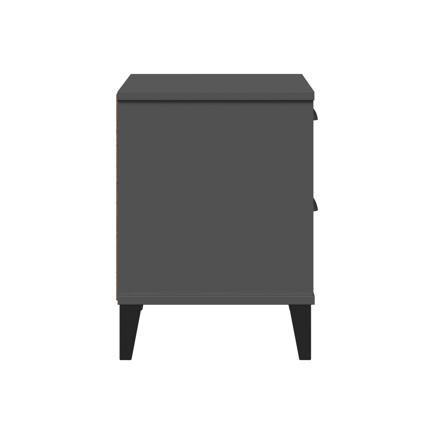 Armoire de chevet VIKEN en bois d'ingénierie gris anthracite