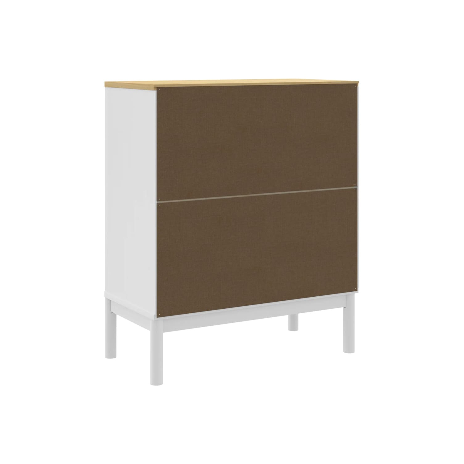 vidaXL Chest of Drawers FLORO White Solid Wood Pine