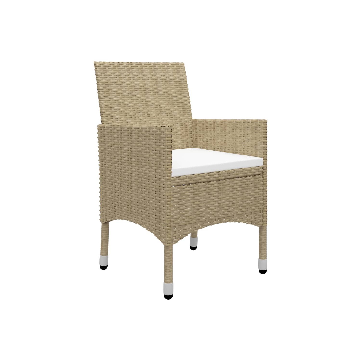 Ensemble de salle à manger 9 pièces pour le jardin, beige