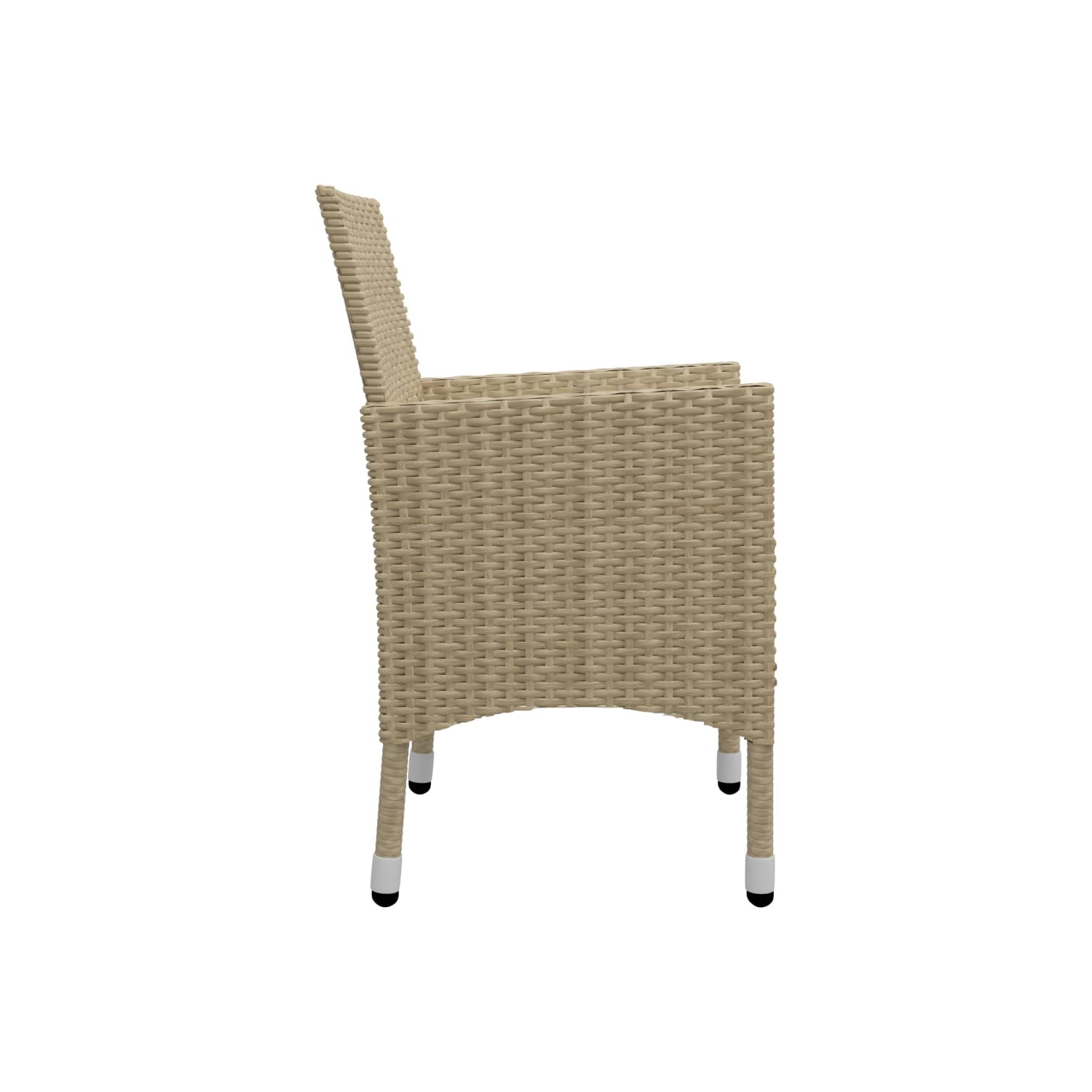 Ensemble de salle à manger 9 pièces pour le jardin, beige
