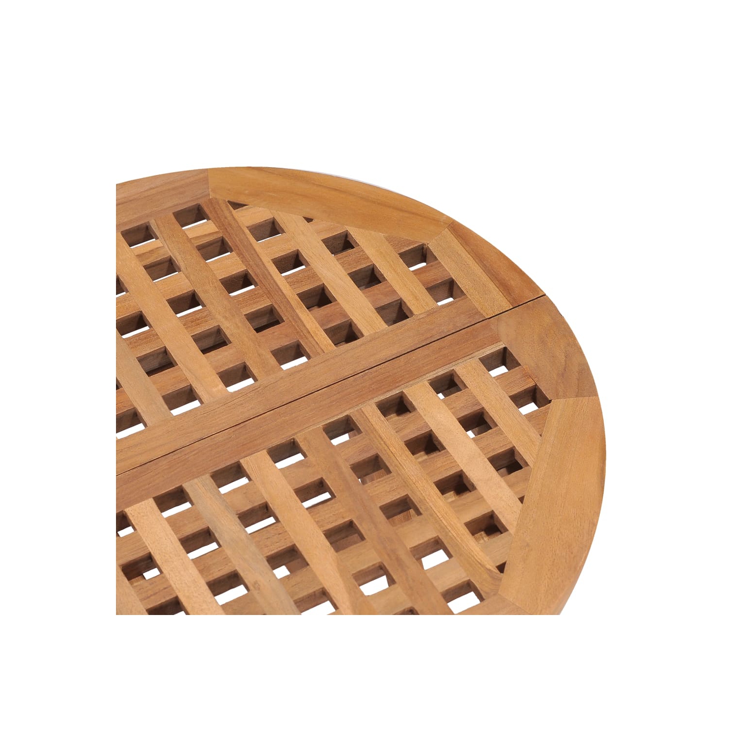 vidaXL 3 Piece Folding Outdoor Dining Set with Cushion Solid Teak Wood