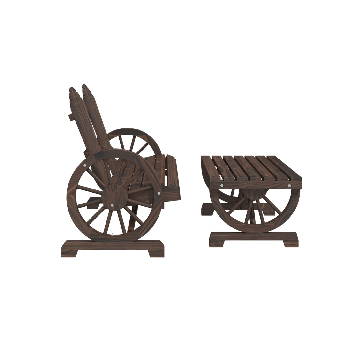 vidaXL 4 Piece Garden Lounge Set Solid Wood Fir