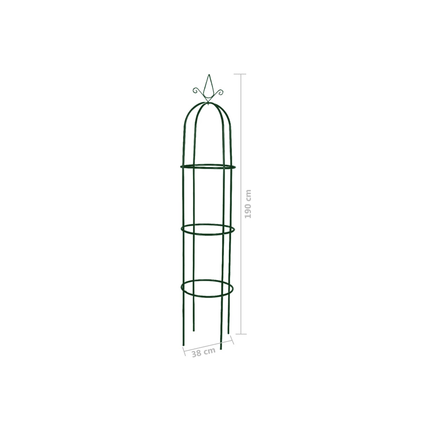 vidaXL Garden Arch Tower 2 pcs