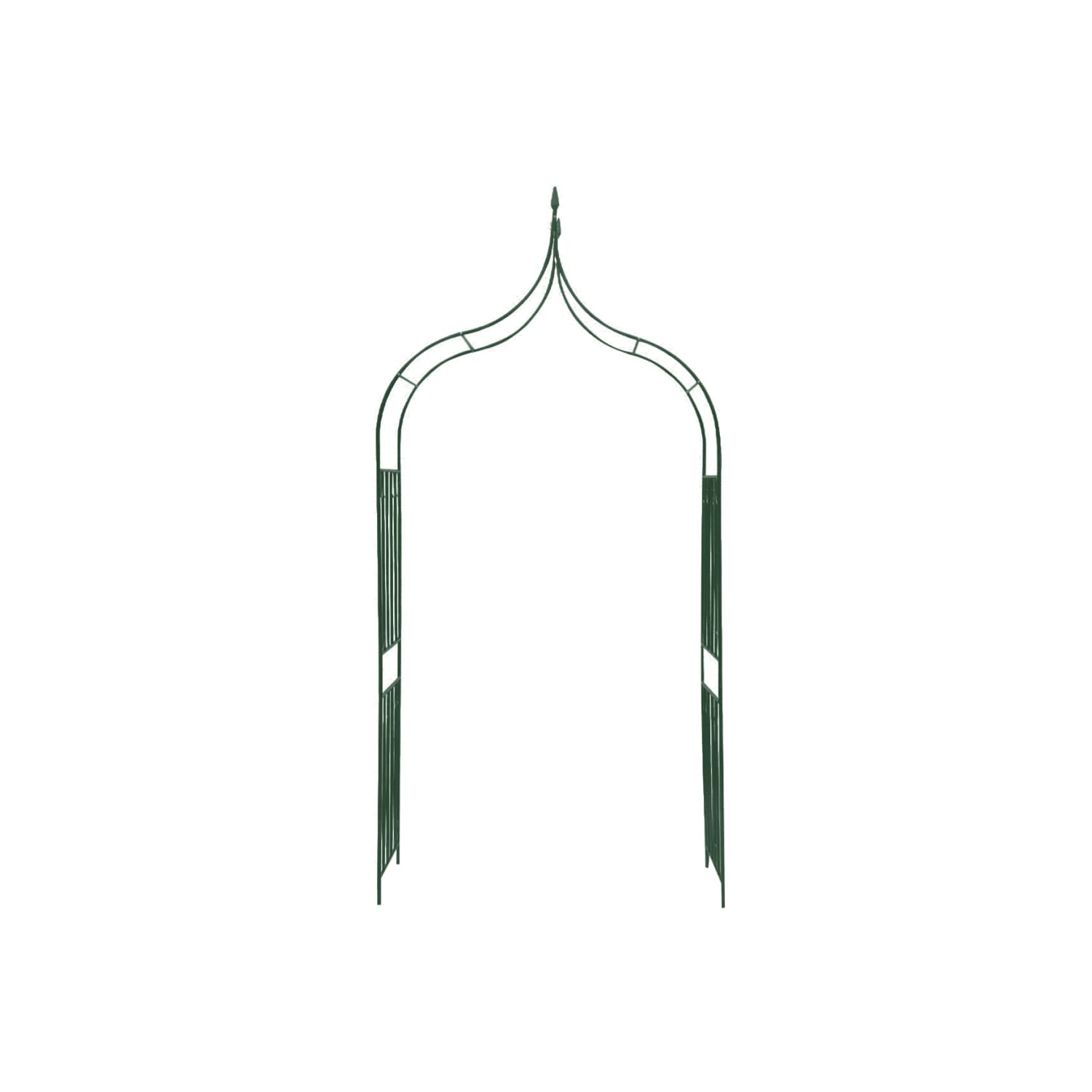 Plantes grimpantes à motif d'arche de jardin de vidaxXL, vert foncé