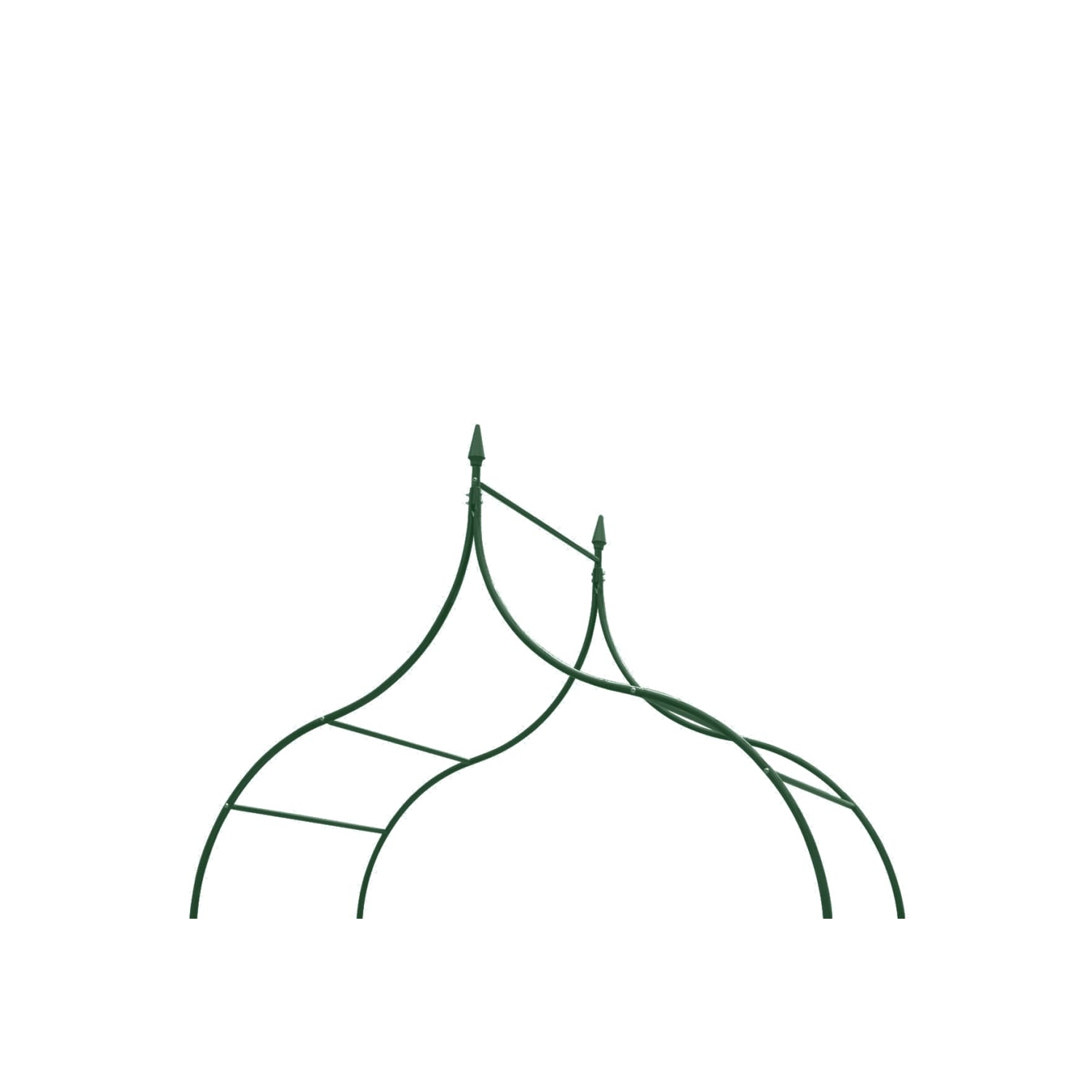 Plantes grimpantes à motif d'arche de jardin de vidaxXL, vert foncé