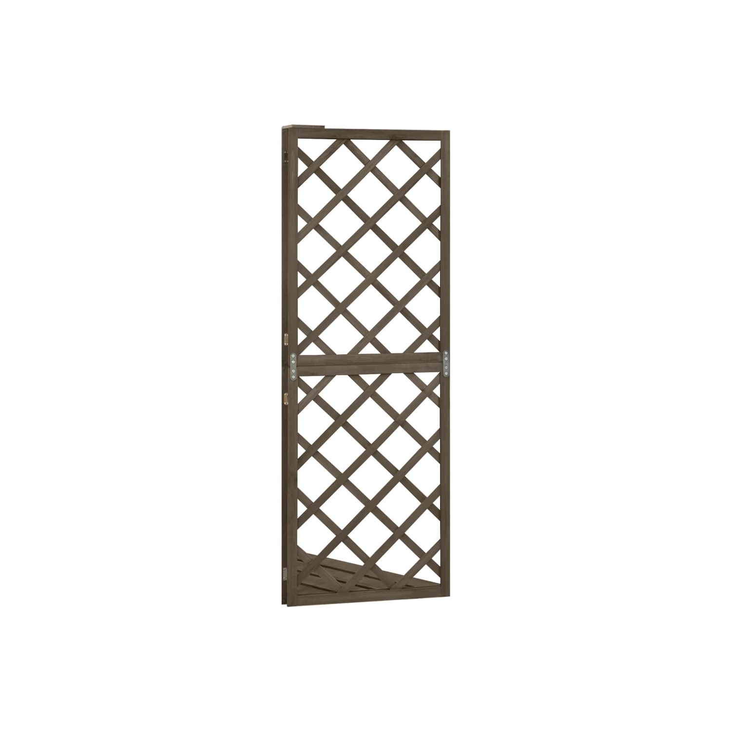 vidaXL Corner Trellis Grey 50x50x145 cm Solid Fir Wood