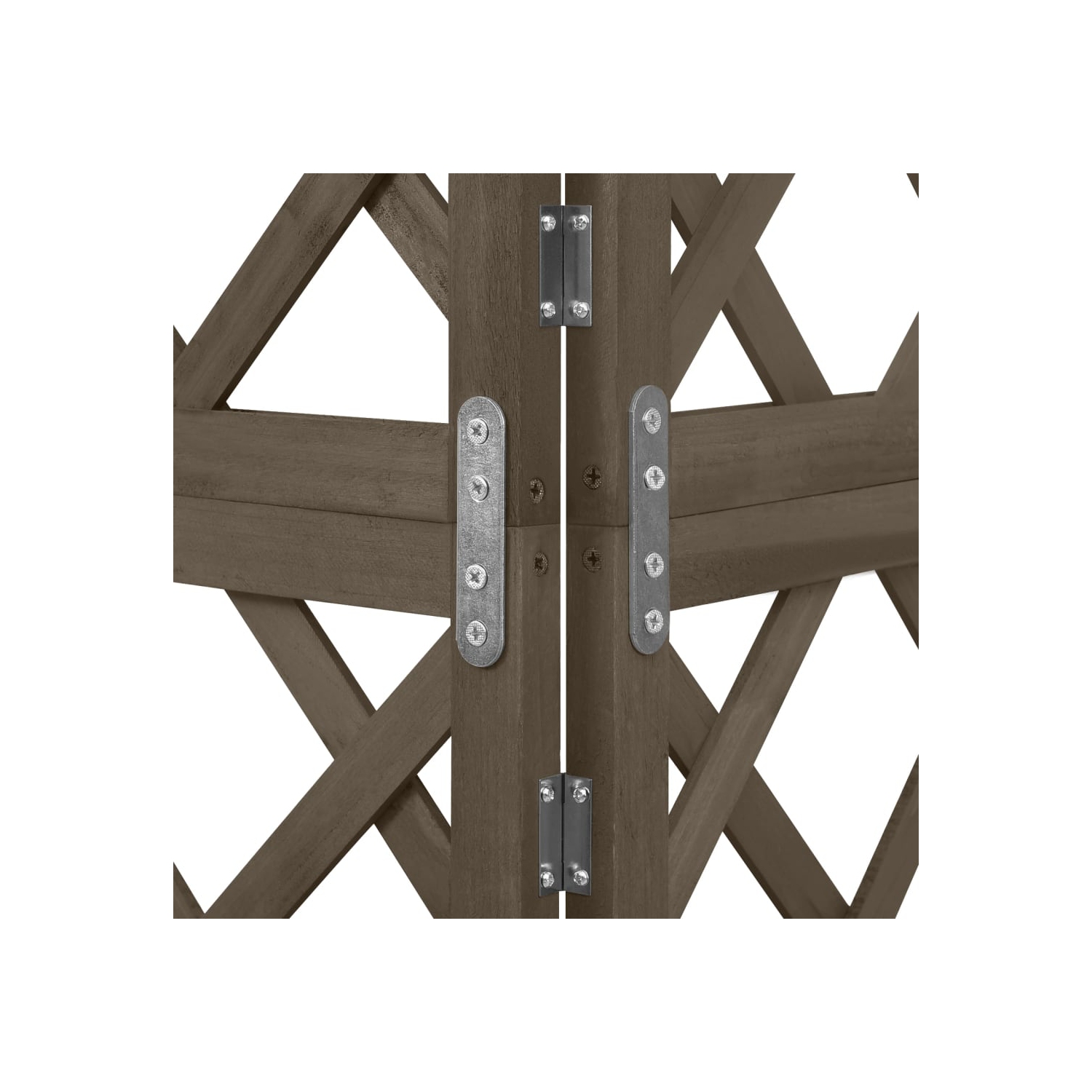 vidaXL Corner Trellis Grey 50x50x145 cm Solid Fir Wood