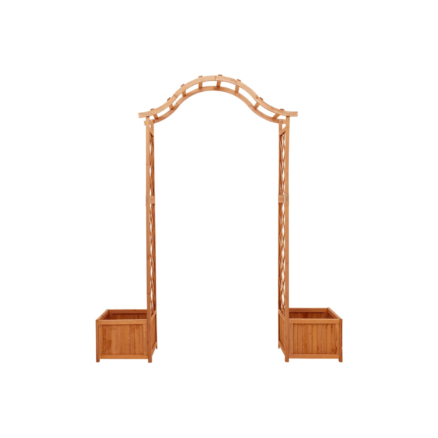 Pergola avec jardinière en bois massif de VidaXL