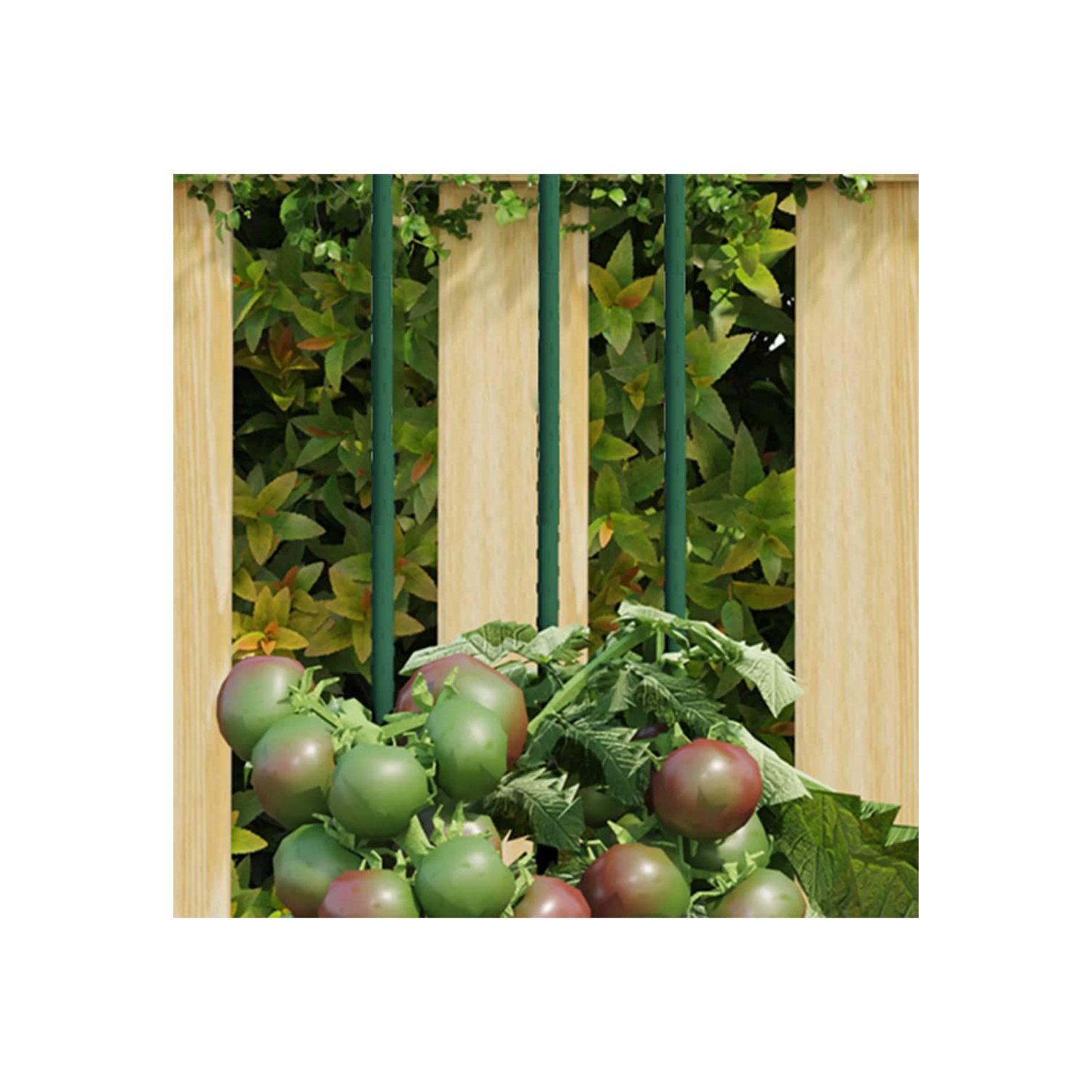 vidaXL Garden Plant Stakes 30 pcs Green 115 cm Steel