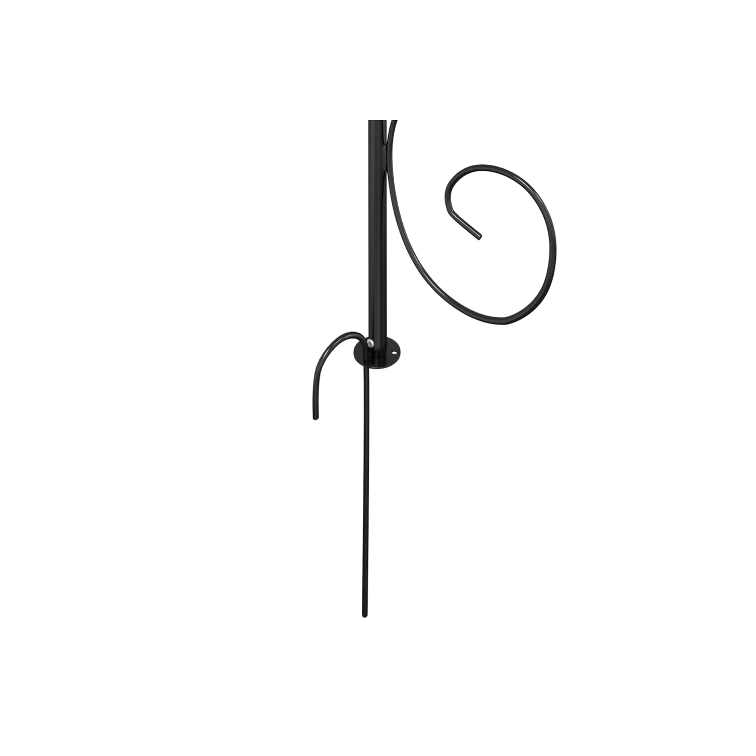 Arche de jardin vidaXL noire Ø180xAcier 255&nbsp;cm