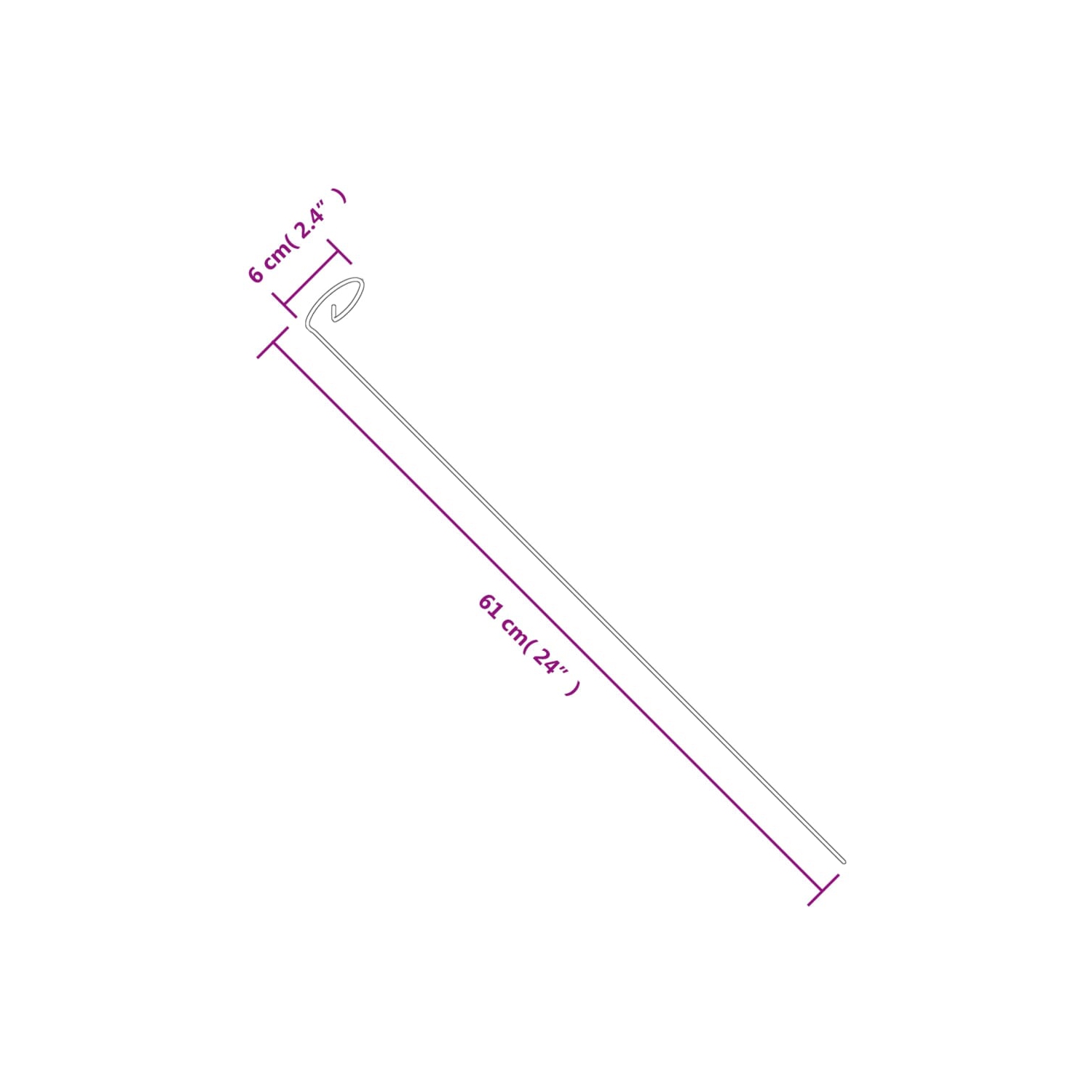 vidaXL Garden Plant Stakes 20 pcs Dark Green 61 cm Steel