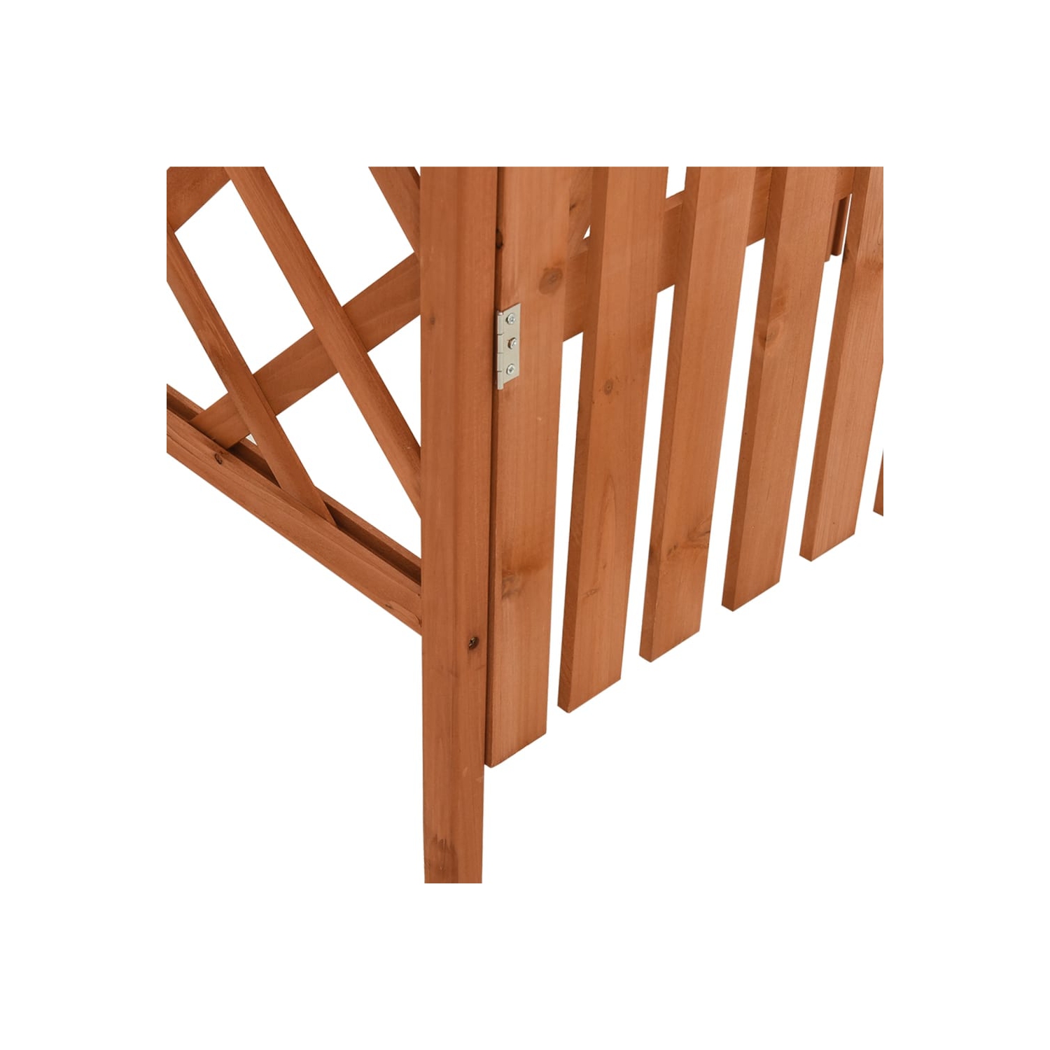 vidaXL Pergola with Gate 116x40x204 cm Solid Firwood