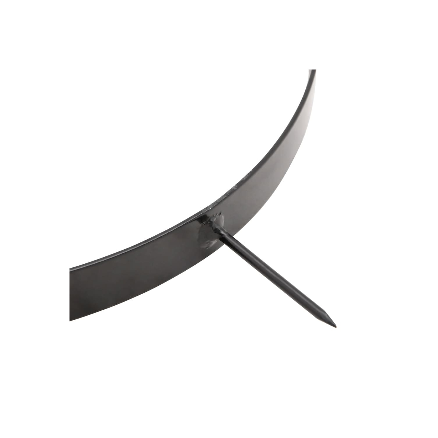 vidaXL Garden Lawn Roller Pull with Aerator Clamps Black 42 L Iron and Steel