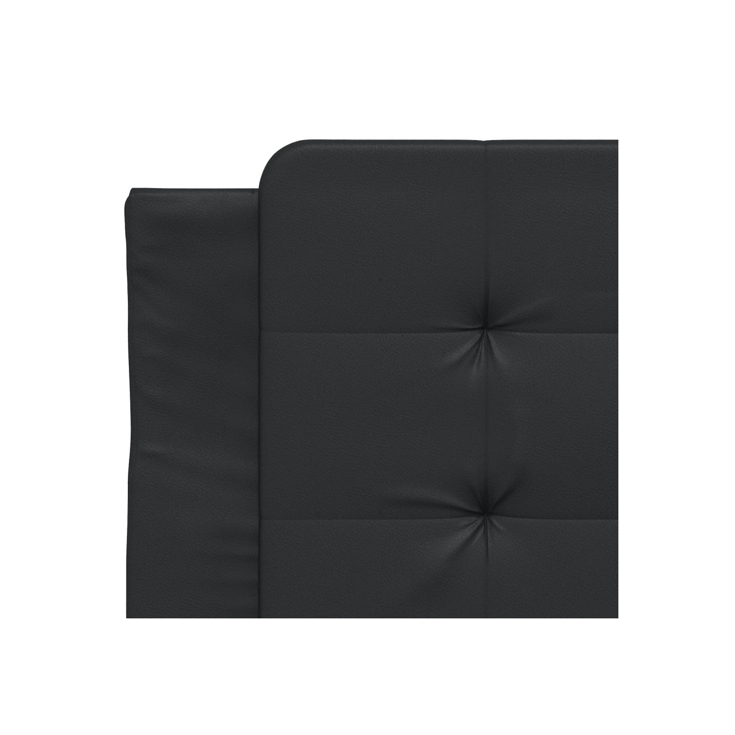 vidaXL Bed Frame with LED without Mattress "Zadar" Black 100x203 cm