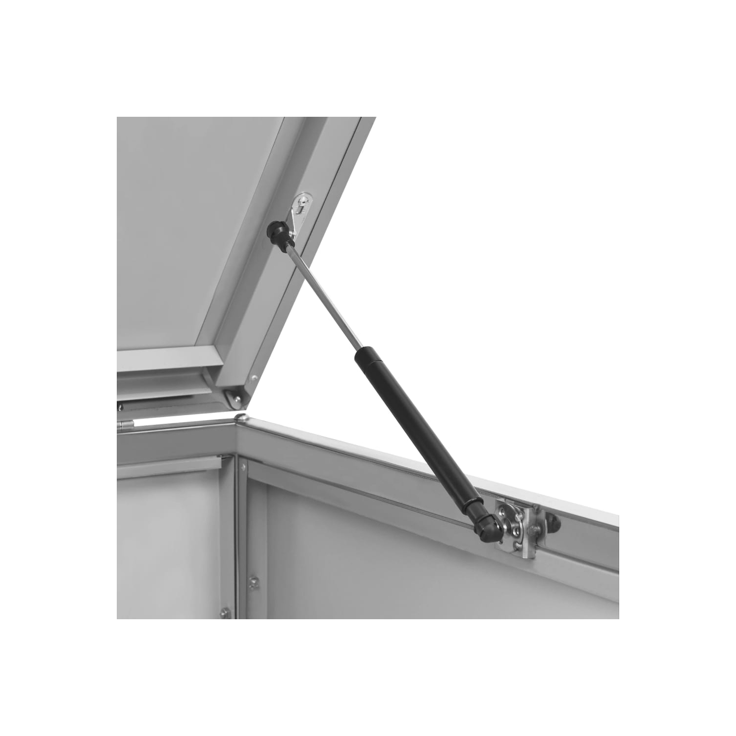 vidaXL Double Wheelie Bin Shed 138x77.5x112.5 cm Stainless Steel