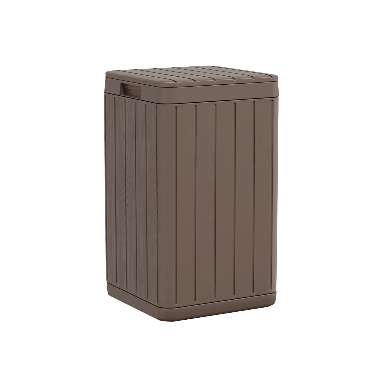 vidaXL Outdoor Garbage Bin Brown 38x38x65 cm PP