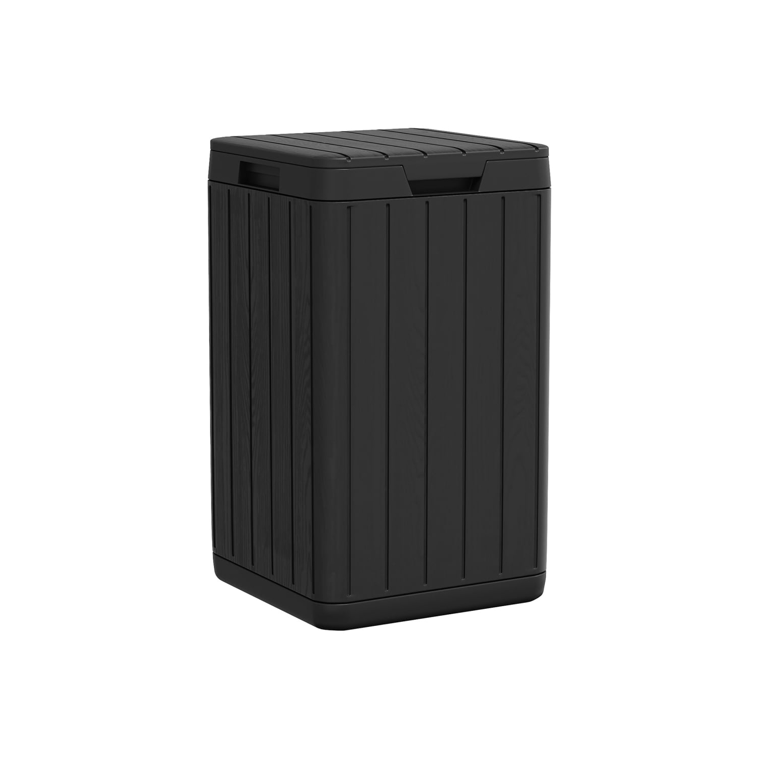 vidaXL Outdoor Garbage Bin Anthracite 38x38x65 cm PP
