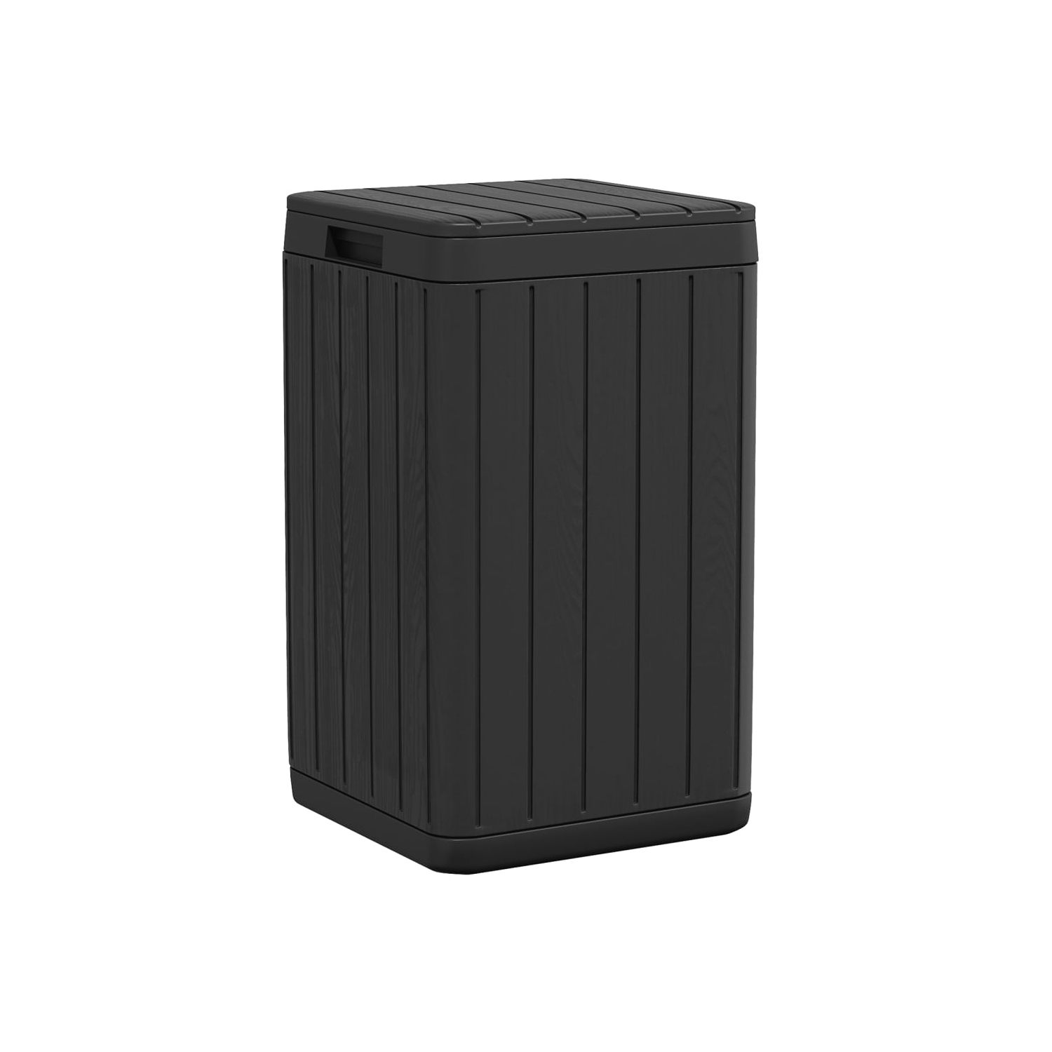 vidaXL Outdoor Garbage Bin Anthracite 38x38x65 cm PP