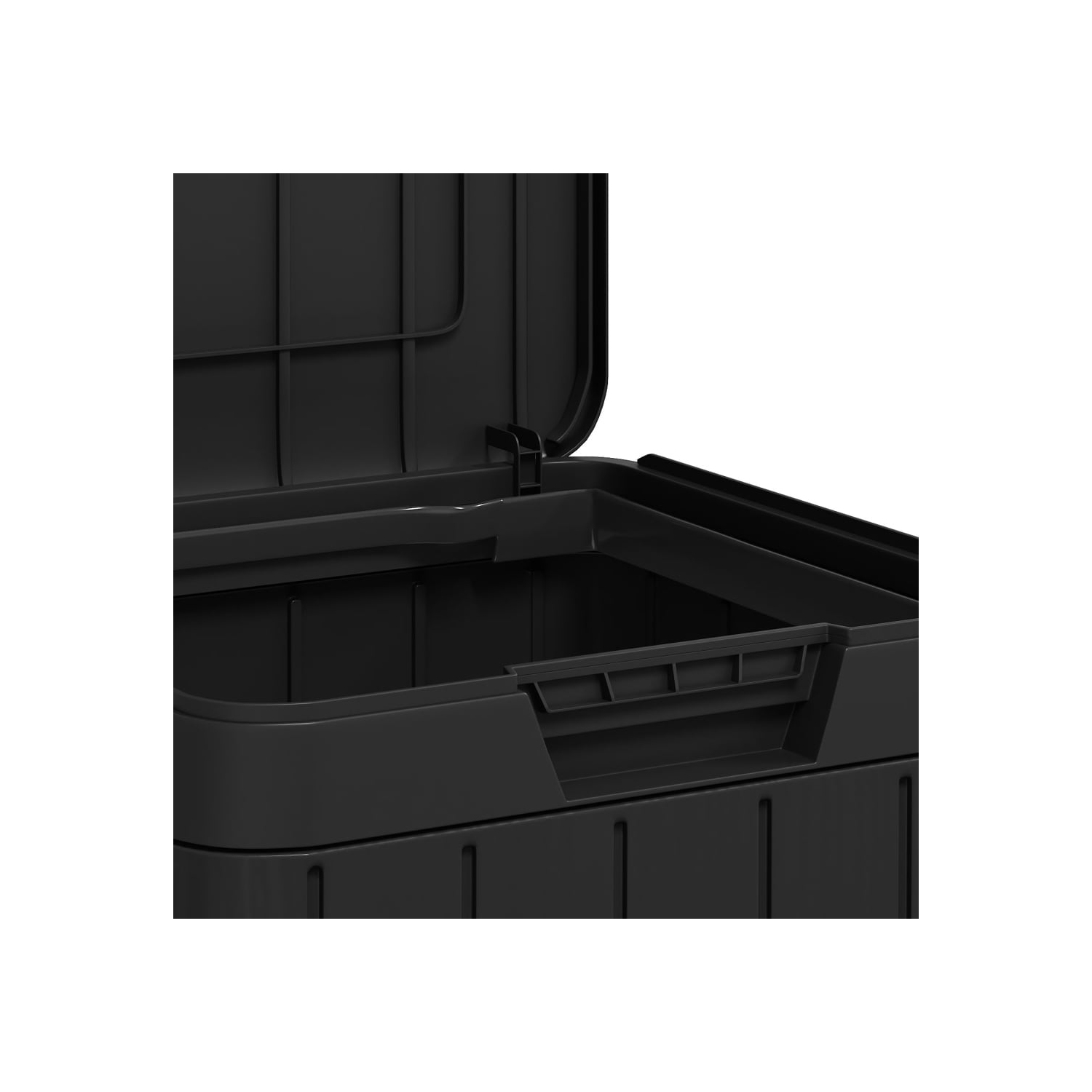 vidaXL Outdoor Garbage Bin Anthracite 38x38x65 cm PP