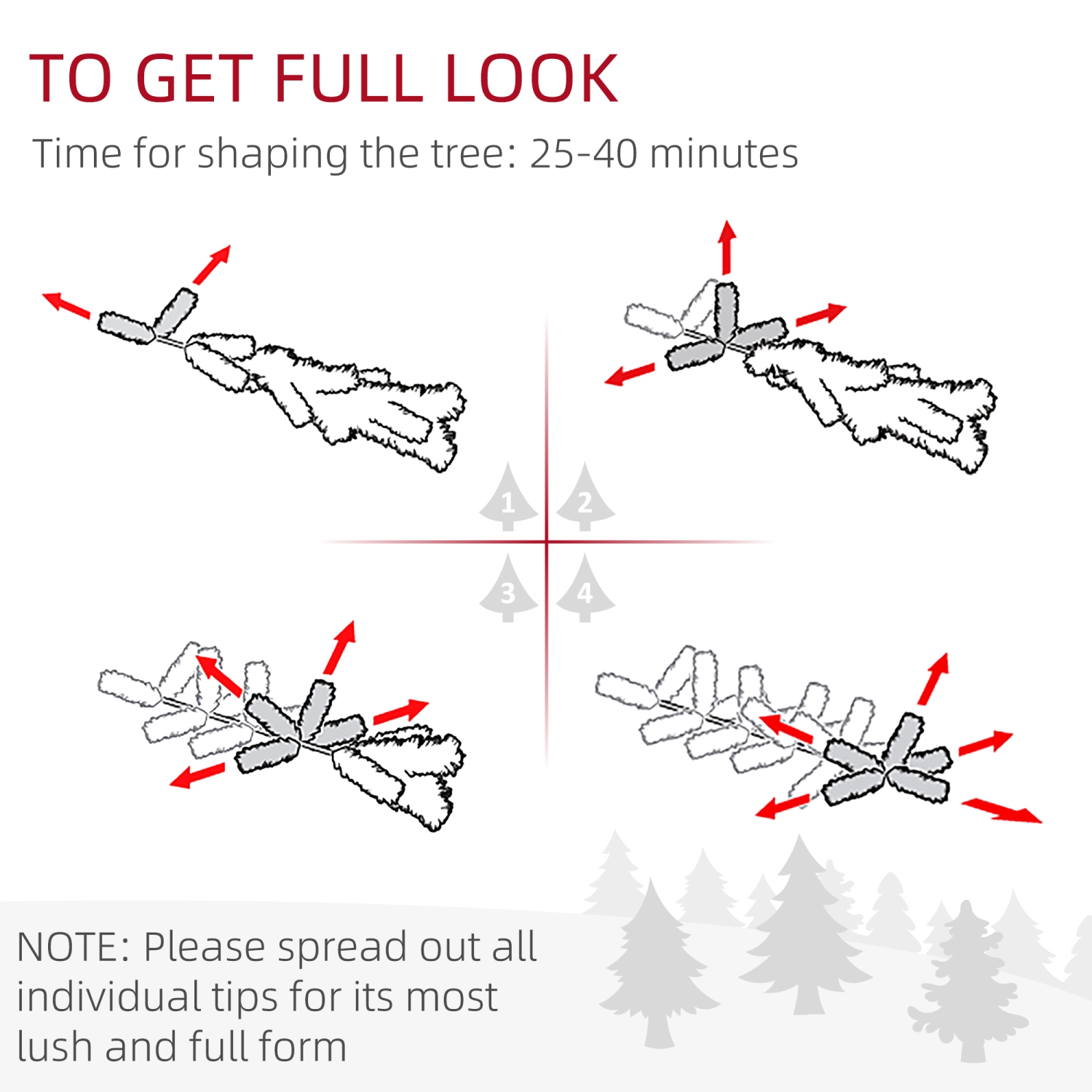HOMCOM – Arbre de Noël à crayons floqués de neige 6 pi, arbre de Noël mince et artificiel avec branches réalistes, support pliant en métal, rose