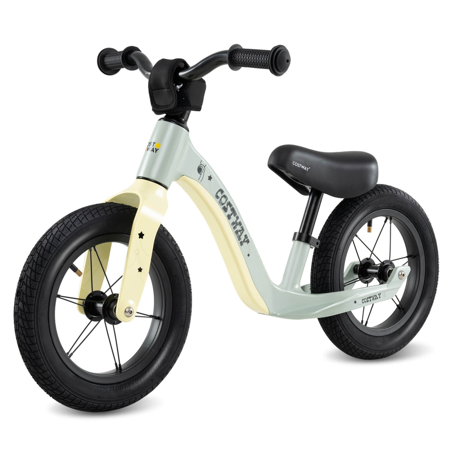 Costway 12 Inch Toddler Balance Bike No Pedal Training Bicycle withAdjustable Seat Height