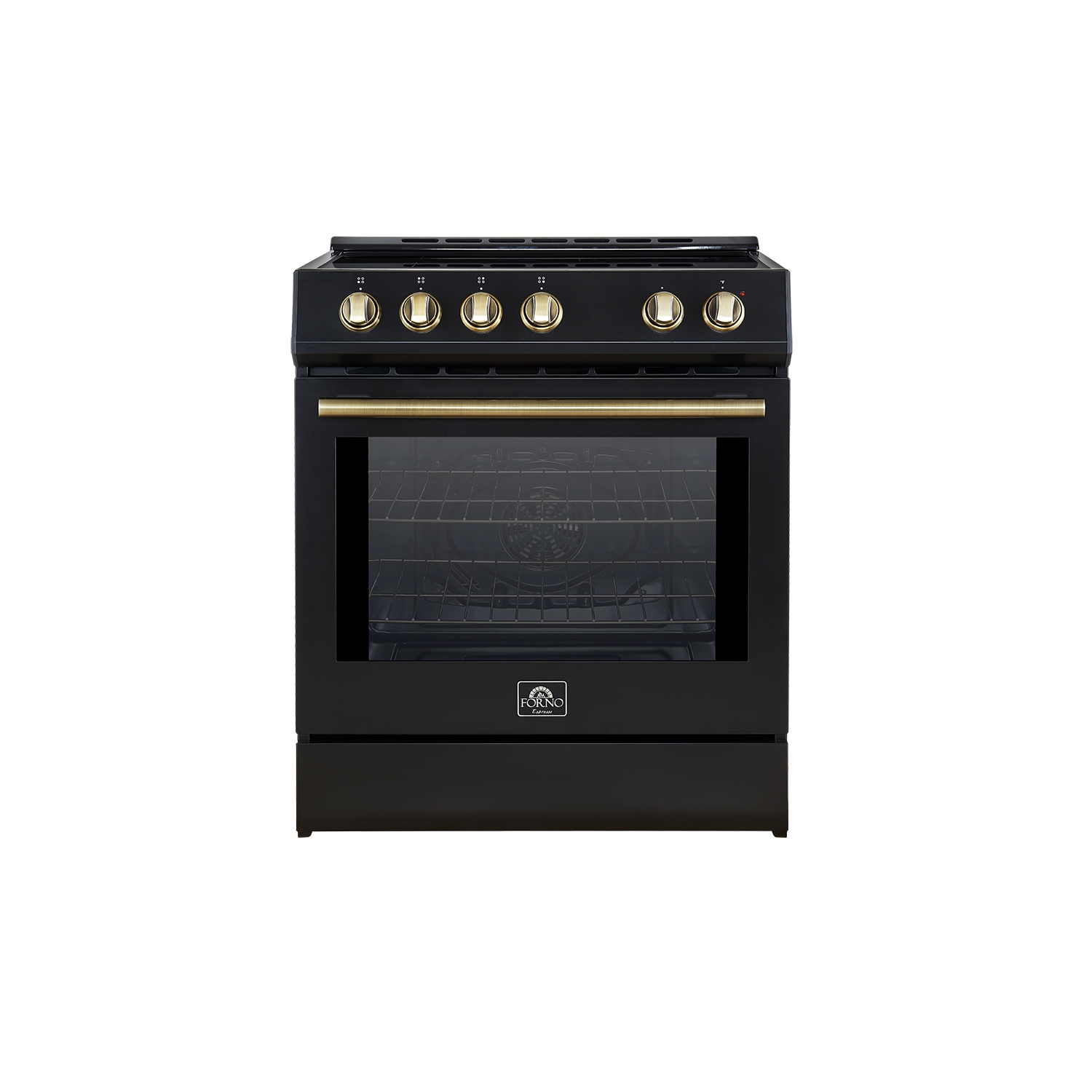 Forno Leonardo Espresso 30-Inch Slide-In Black Induction Range