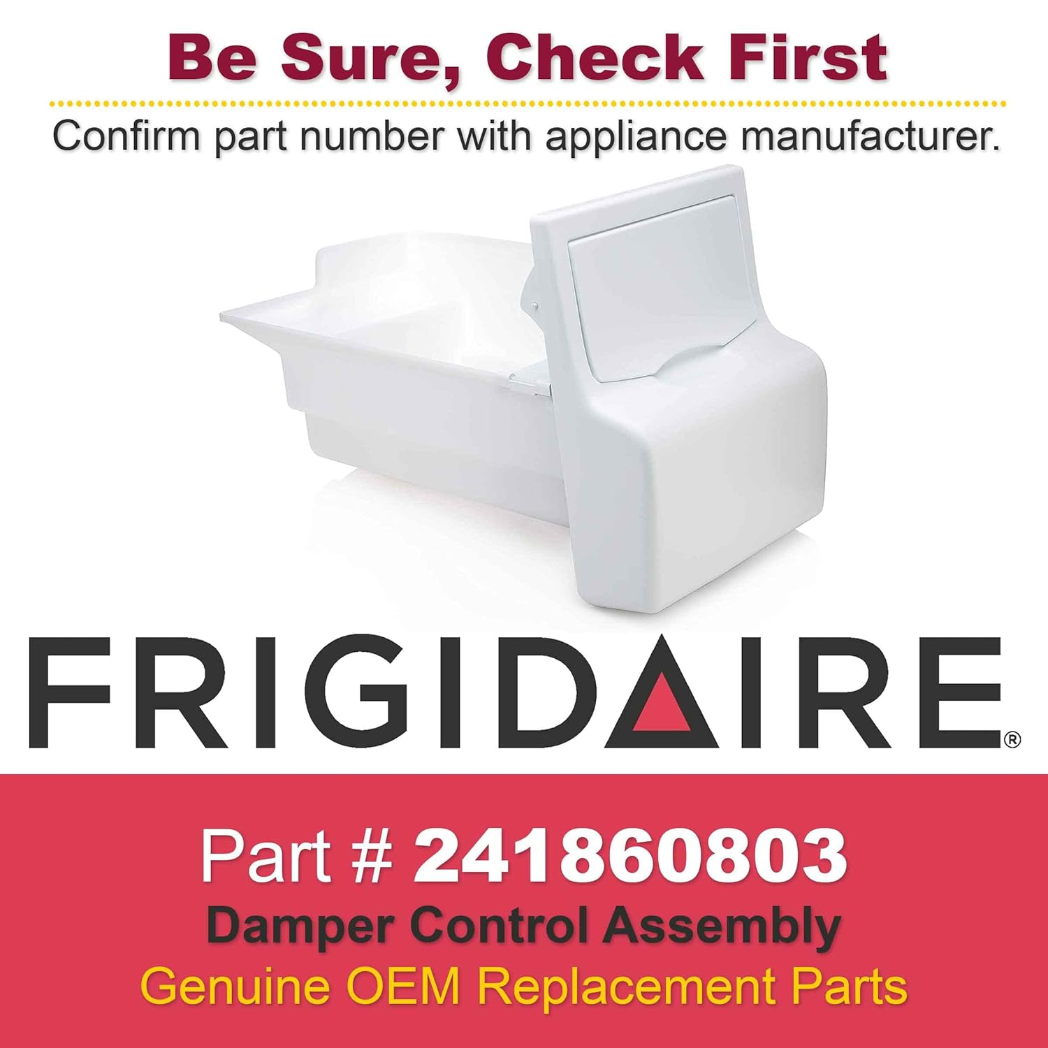 Boîte ouverte – Ensemble contenant à glace et tarière pour réfrigérateur de 241860803 L de Frigidaire