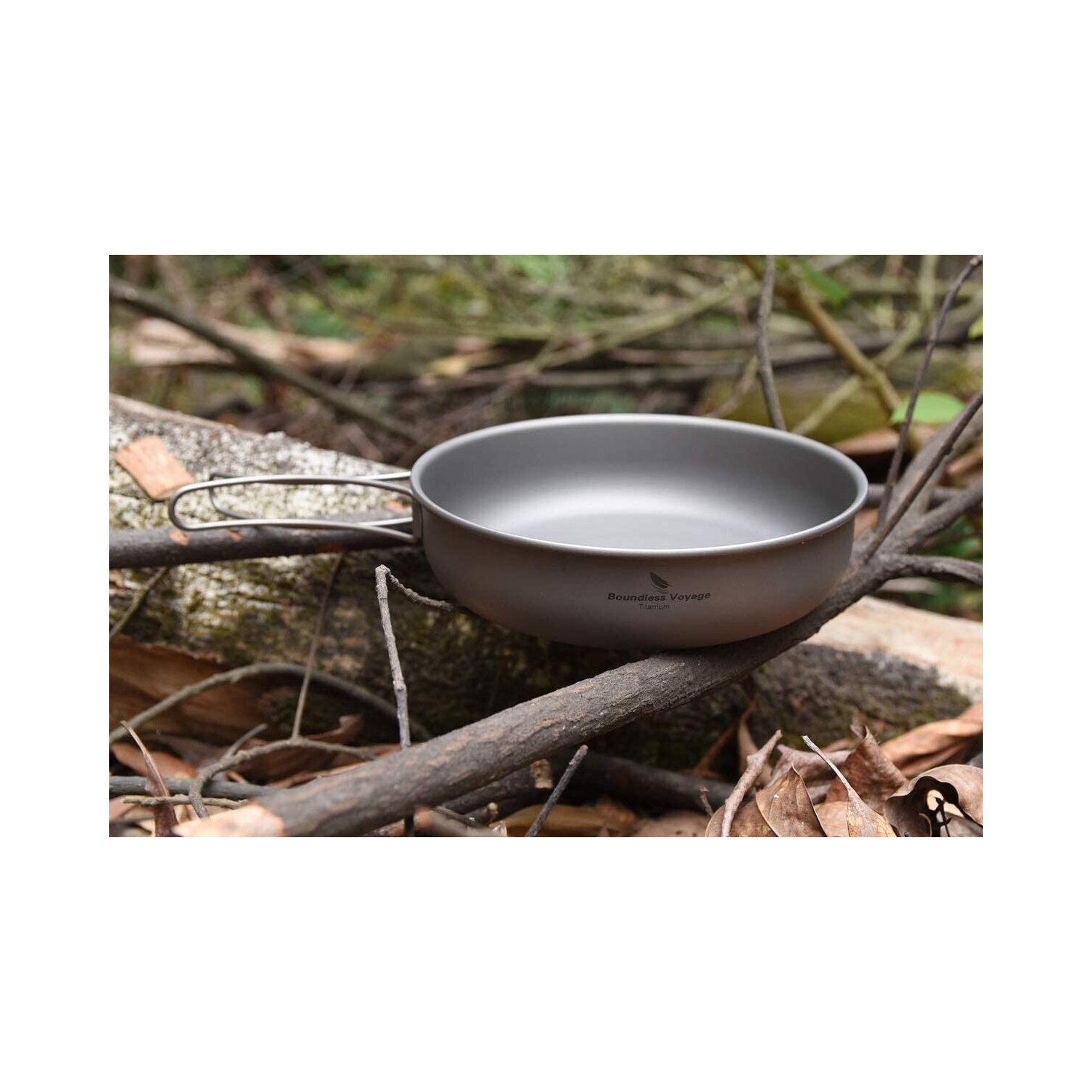 Poêle à frire ultralégère avec poignée pliante en titane voyage de Boundless 7 po Cook