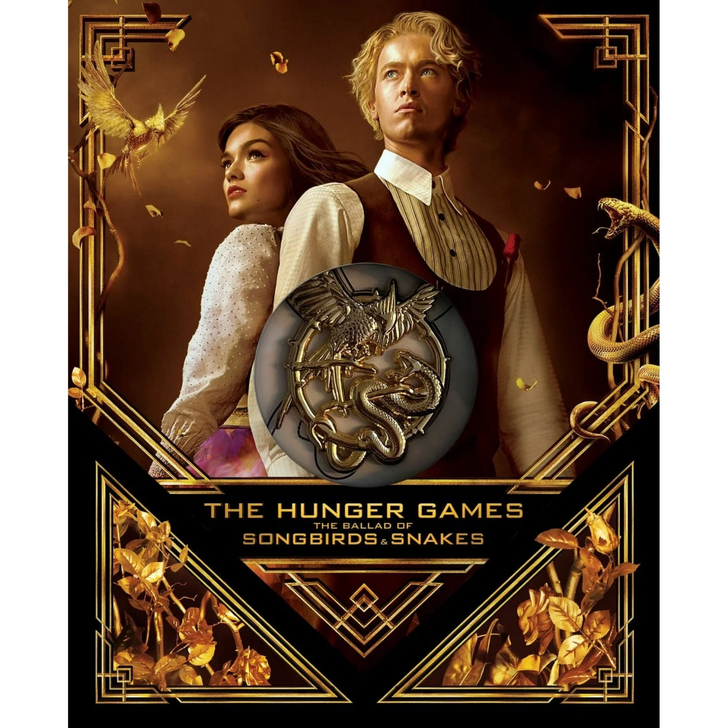 The Hunger Games: Ballad of Songbirds and Snakes [Steelbook] (4K Ultra HD + Blu-Ray + Digital Copy) with Bonus Comicon Poster