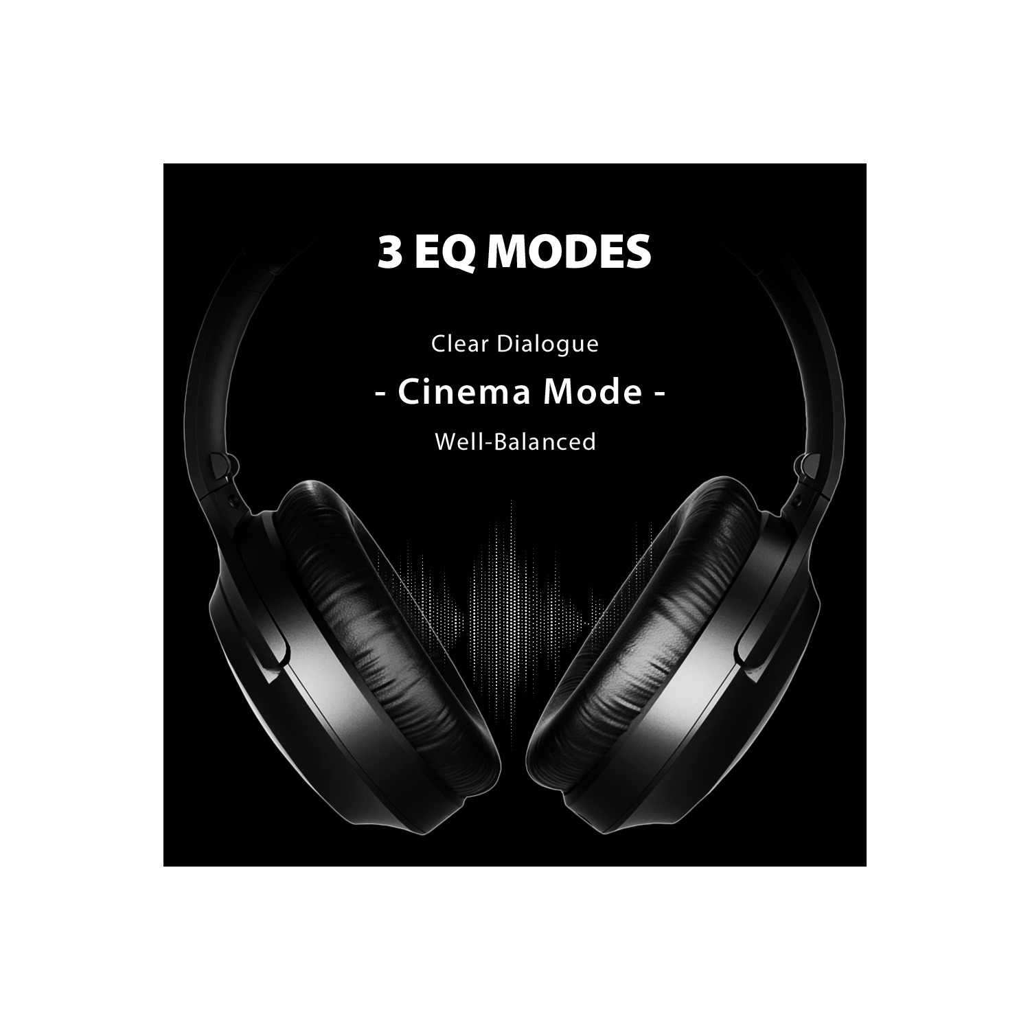 Avantree Opera Plus - Wireless Headphones for TV Watching with Cinema & Clear Dialogue Modes, Enhanced Volume for Seniors, Opt & AUX Support, 164ft,