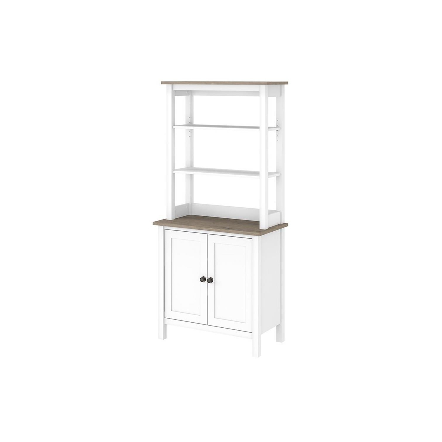 Bush Furniture Mayfield 5 Shelf Bookcase with Doors