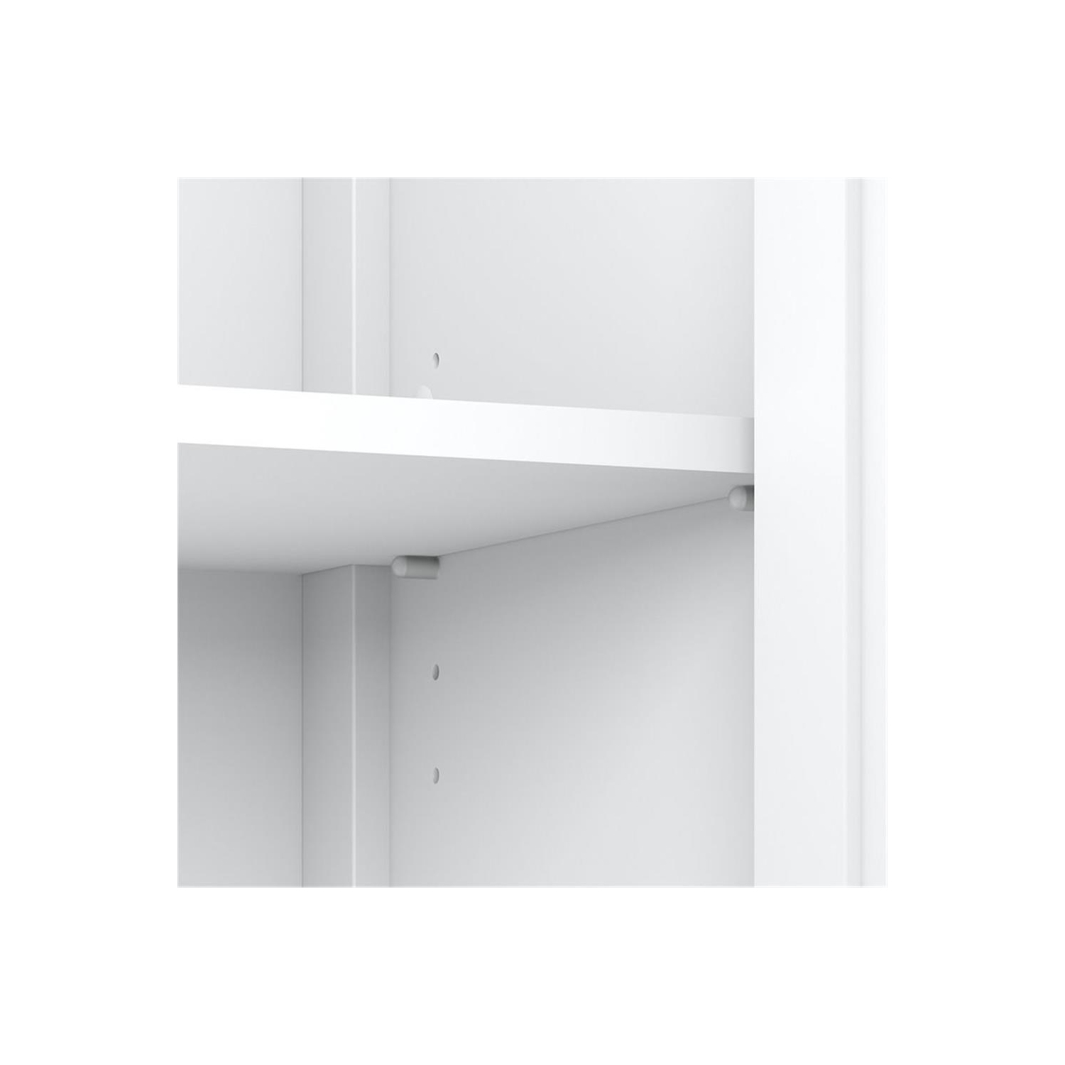 Bush Furniture Mayfield 5 Shelf Bookcase with Doors