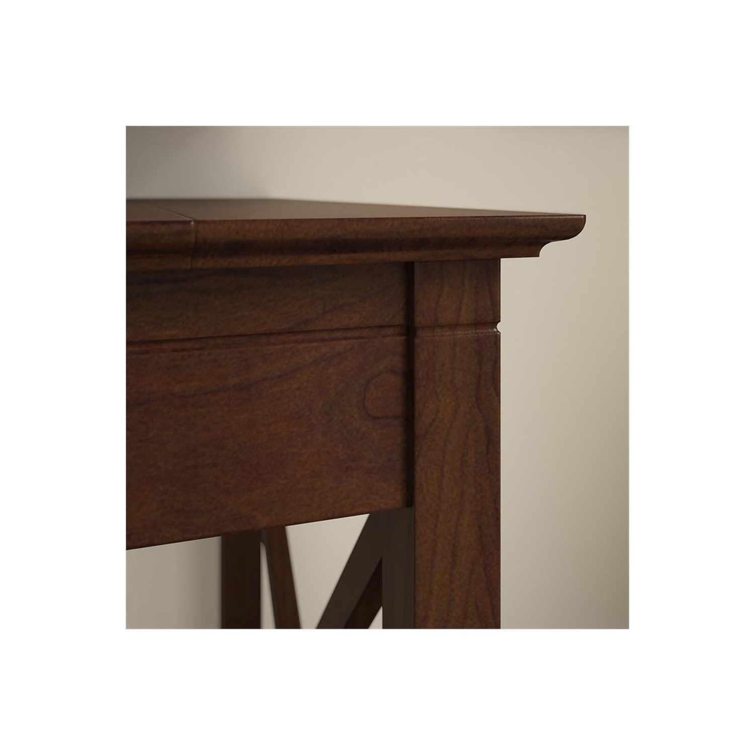 Bush Furniture Key West 60W L Shaped Desk with Mobile File Cabinet & Bookcase