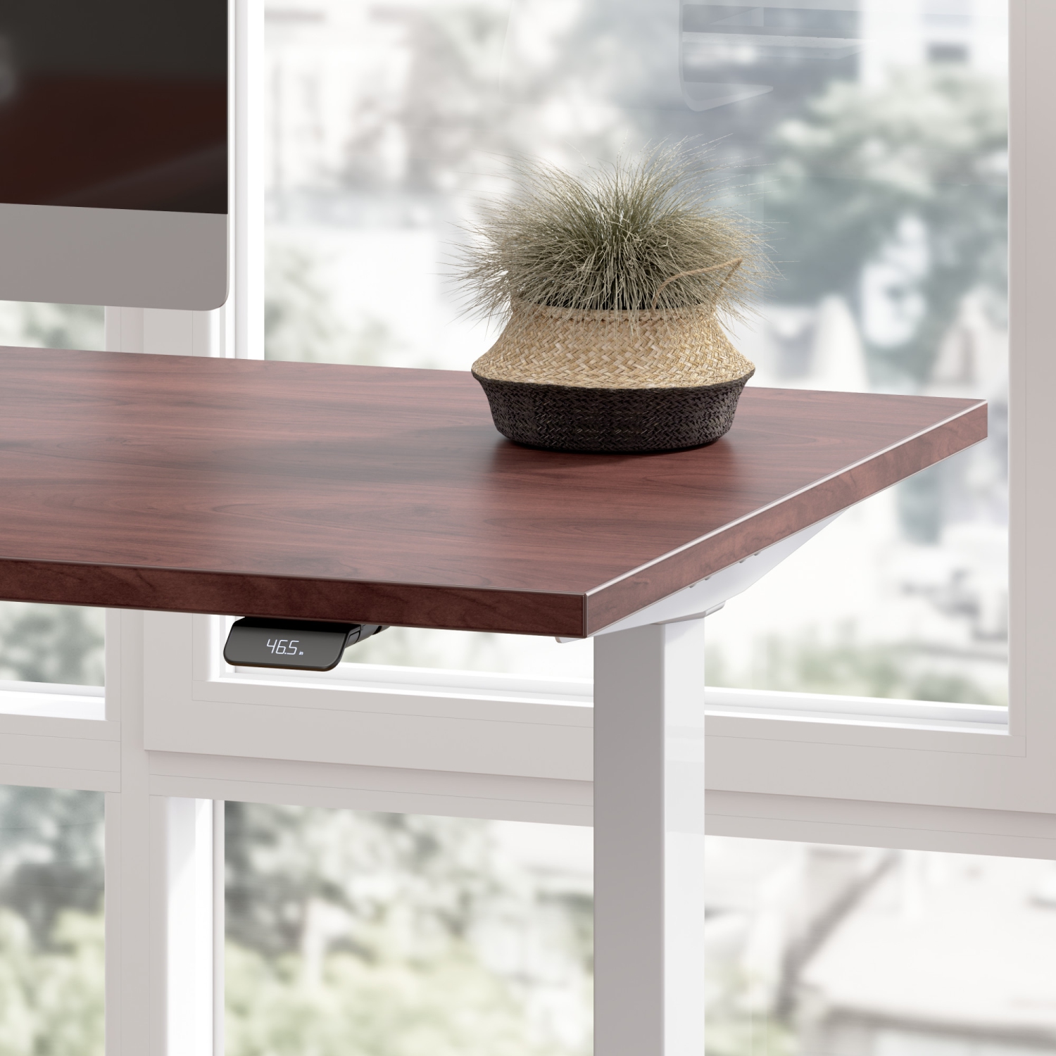 Move 40 Series 72W Adjustable Standing Desk in Hansen Cherry - Engineered Wood
