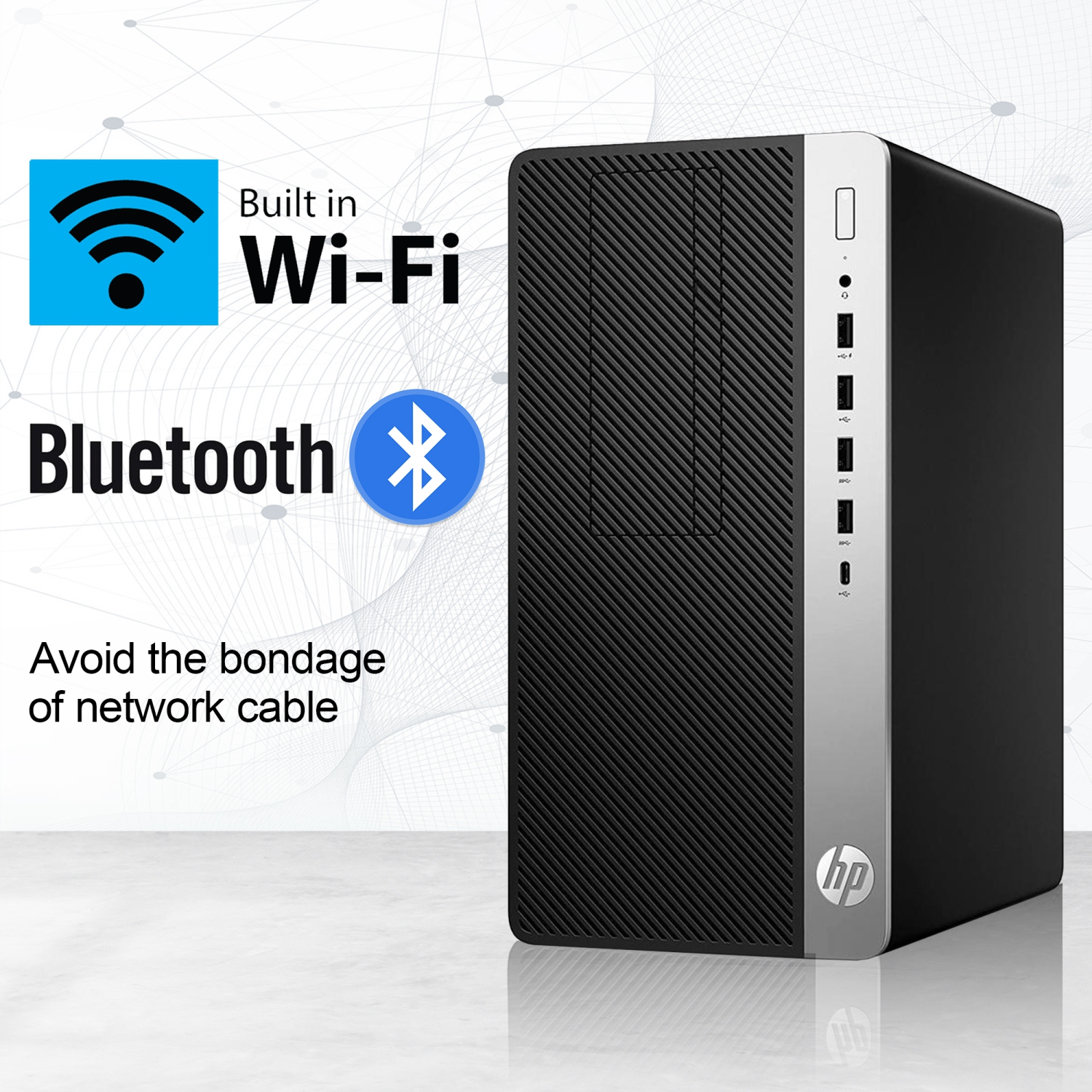 Refurbished - HP ProDesk 600 G5 Tower Windows 11 Pro Computer | Intel Core i5 (9500) 9th Gen CPU | 32GB DDR4 RAM | 2TB NVMe SSD | Built in Wi-Fi |