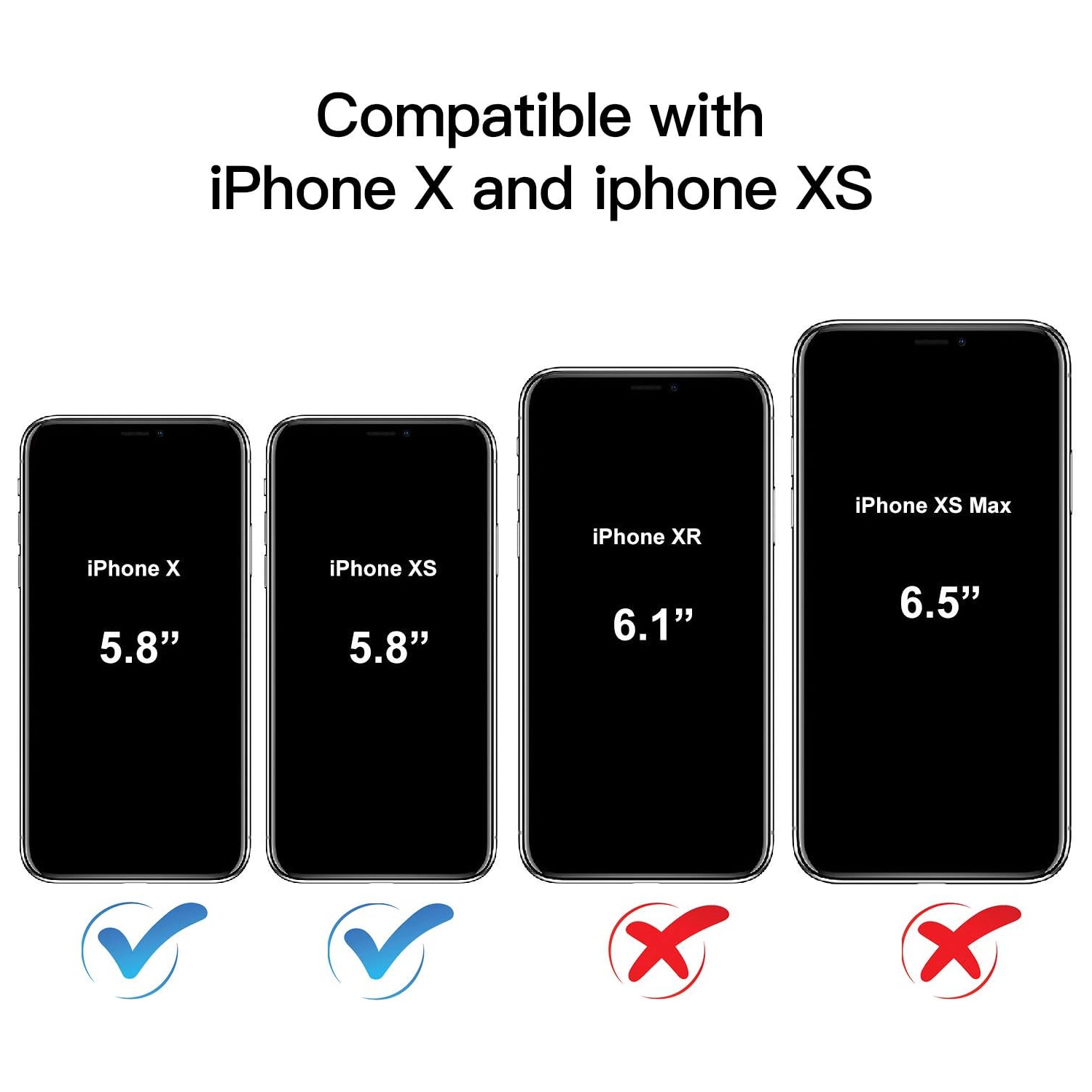 Étui à bandoulière pour iPhone XS, étui pour iPhone X, étui protecteur mince et transparent en TPUR