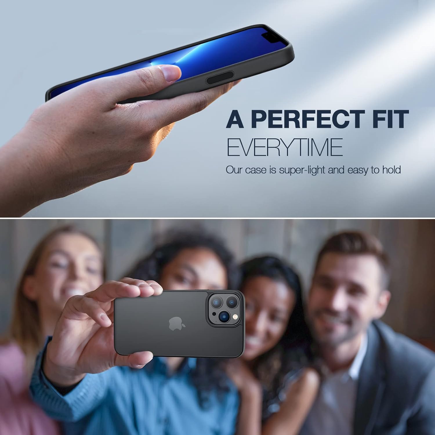 Case Compatible with iPhone 12 Pro Max, Slim Thin Shockproof Anti-Fall Translucent Matte,Not Yellowing