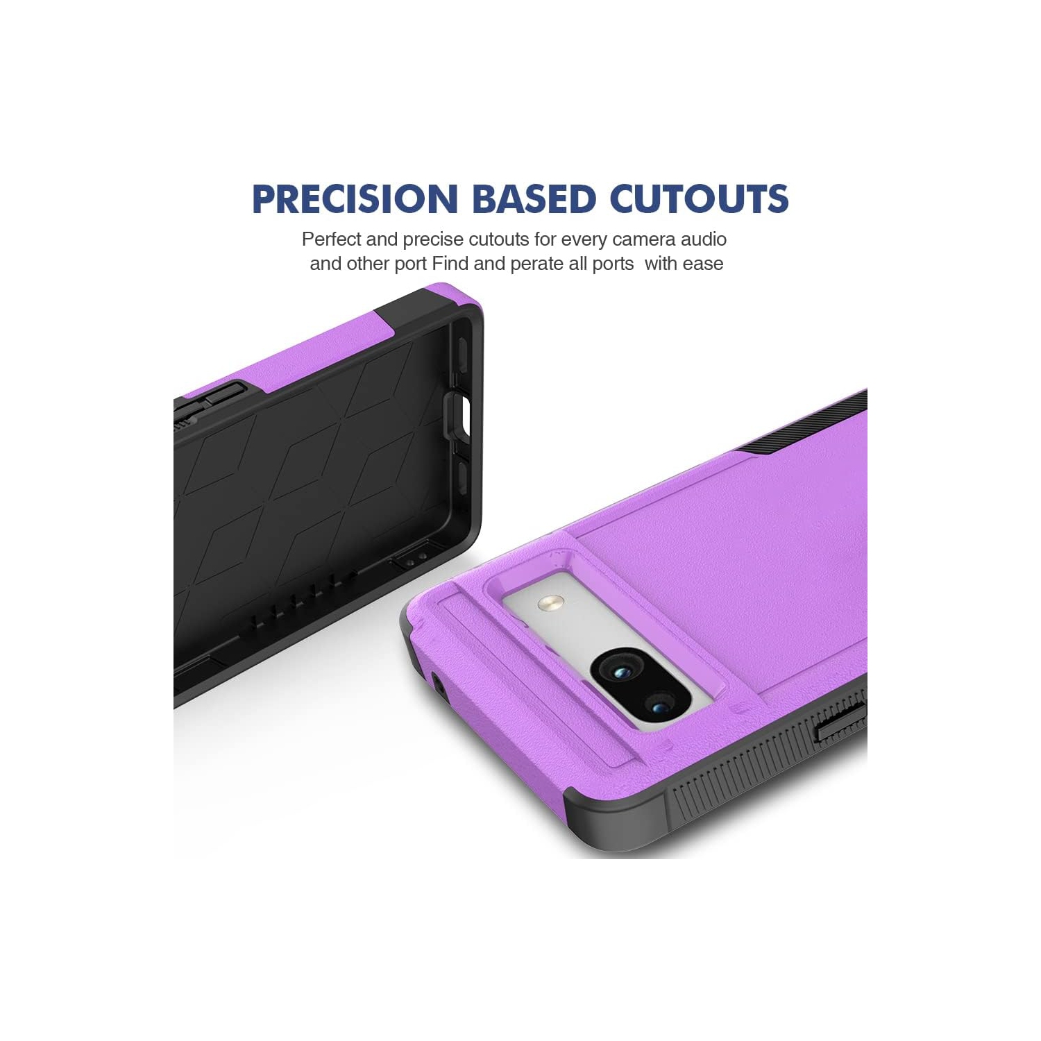 Pour étui pour Pixel 7&nbsp;A 5G de Google, étui hybride antichoc en TPUR texturé mat pour Pixel 7&nbsp;A de Google,