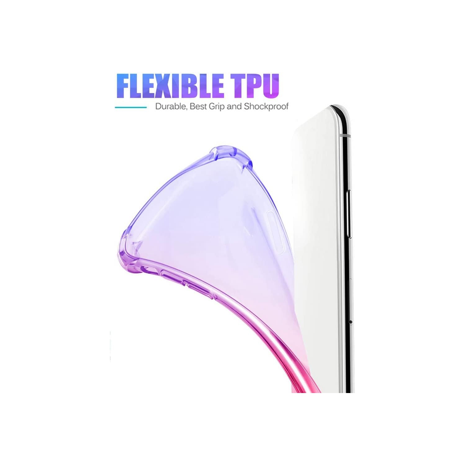 Étui pour Huawei P20 Pro Case, CLT-L09 CLT-L29 Cute Case Girls, étui gradient Slim anti Scratch Soft TPU