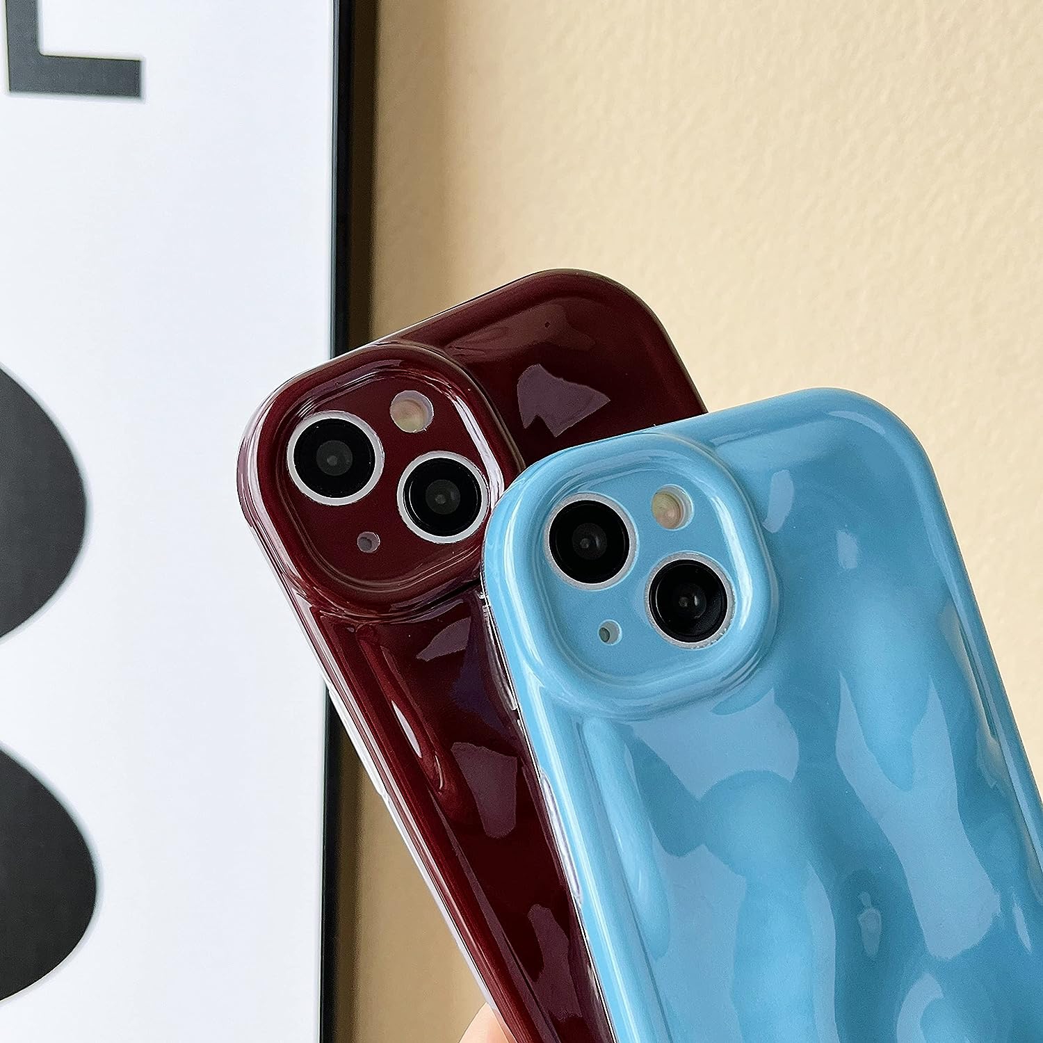 Cute Water Ripple Camera Lens Protection Soft Compatible with iPhone Case