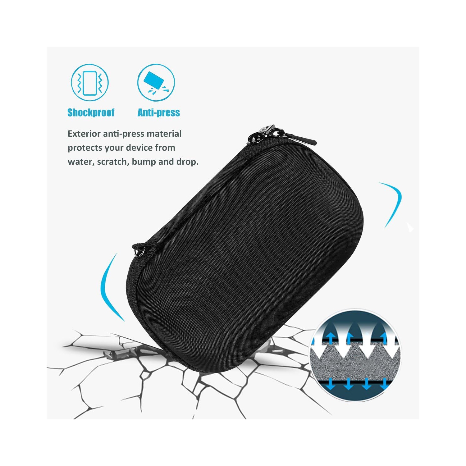 Ultimate Ears – Étui de transport pour haut-parleur Bluetooth WONDERBOOM 2, étui de transport rigide protecteur