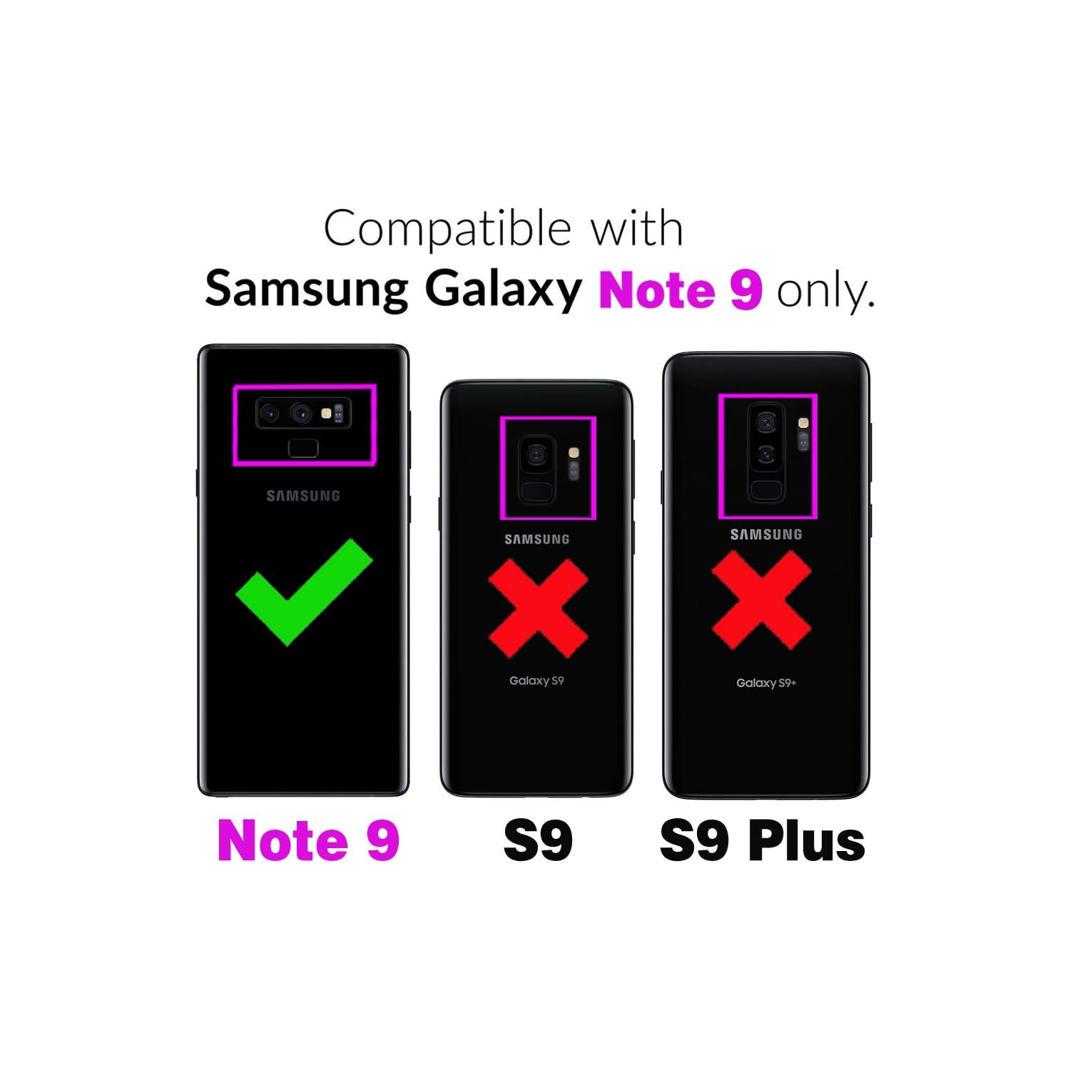 Phone Case for Samsung Galaxy Note 9 Wallet Cover with Tempered Glass Screen Protector and Wrist Strap Mandala