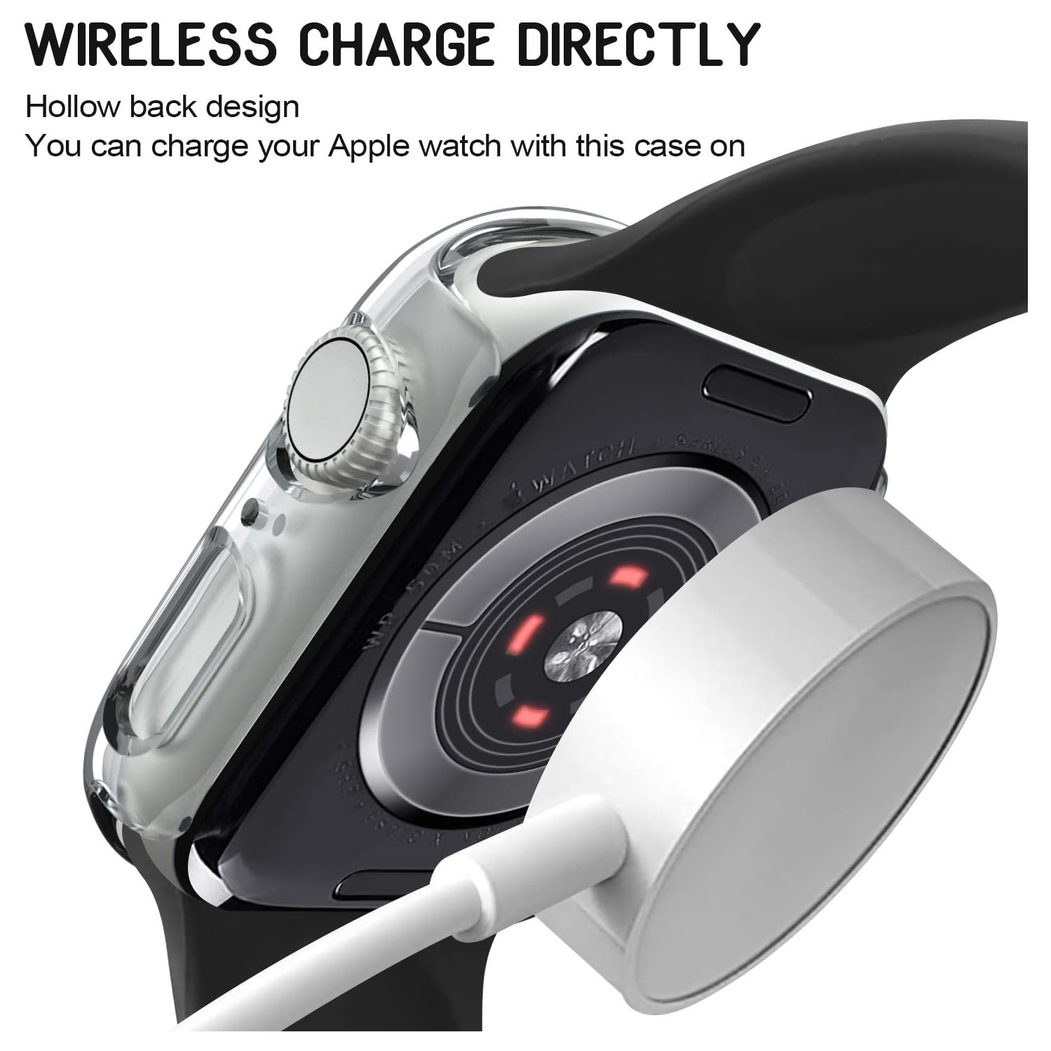 Ensemble de 3 protecteurs compatibles avec les étuis pour Apple Watch série 42&nbsp;mm 3 2 1 [PAS DE protecteur d'écran], protecteurs pour boîtier