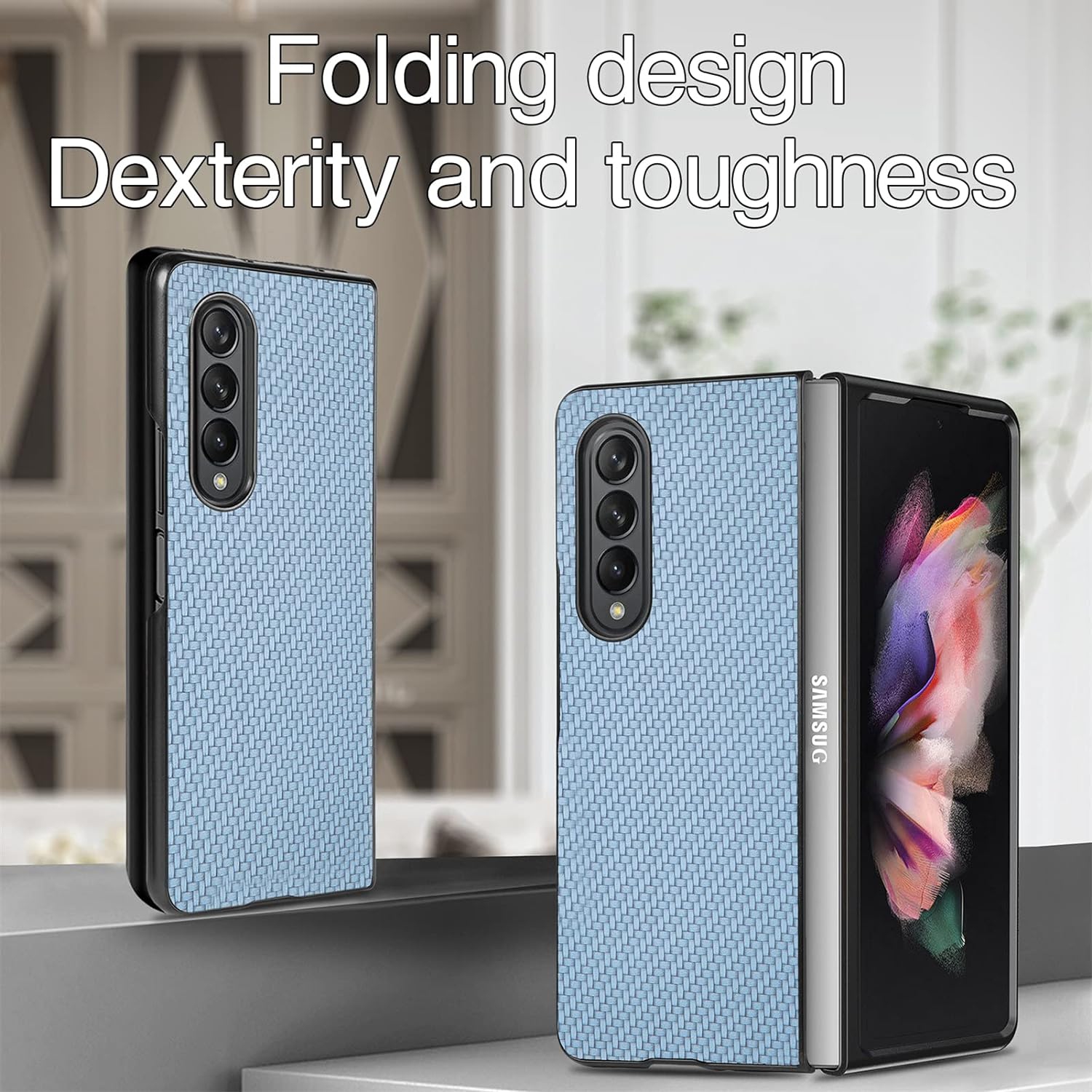Phone Case for Samsung Galaxy Z Fold 3 5G 2021 Cover Thin Slim Shockproof Hard PC Shell Rugged Protective