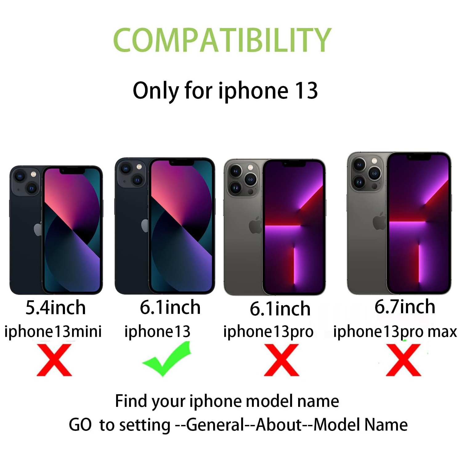 for iPhone 13 Case with Card Holder,Wallet Case with Credit Card Holders for iPhone13 Phone Case,PU Leather Card