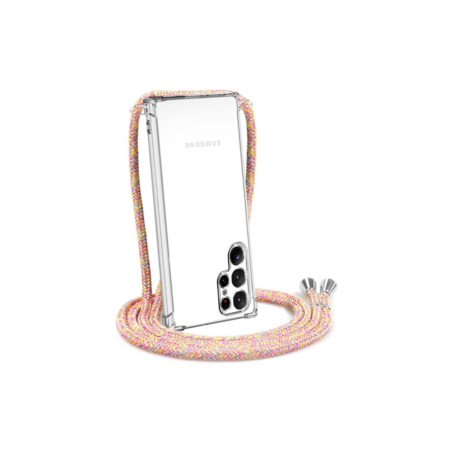 Crossbody Case for Samsung Galaxy S22 Ultra,Phone Case for Galaxy S22 Ultra with Adjustable Lanyard Strap,