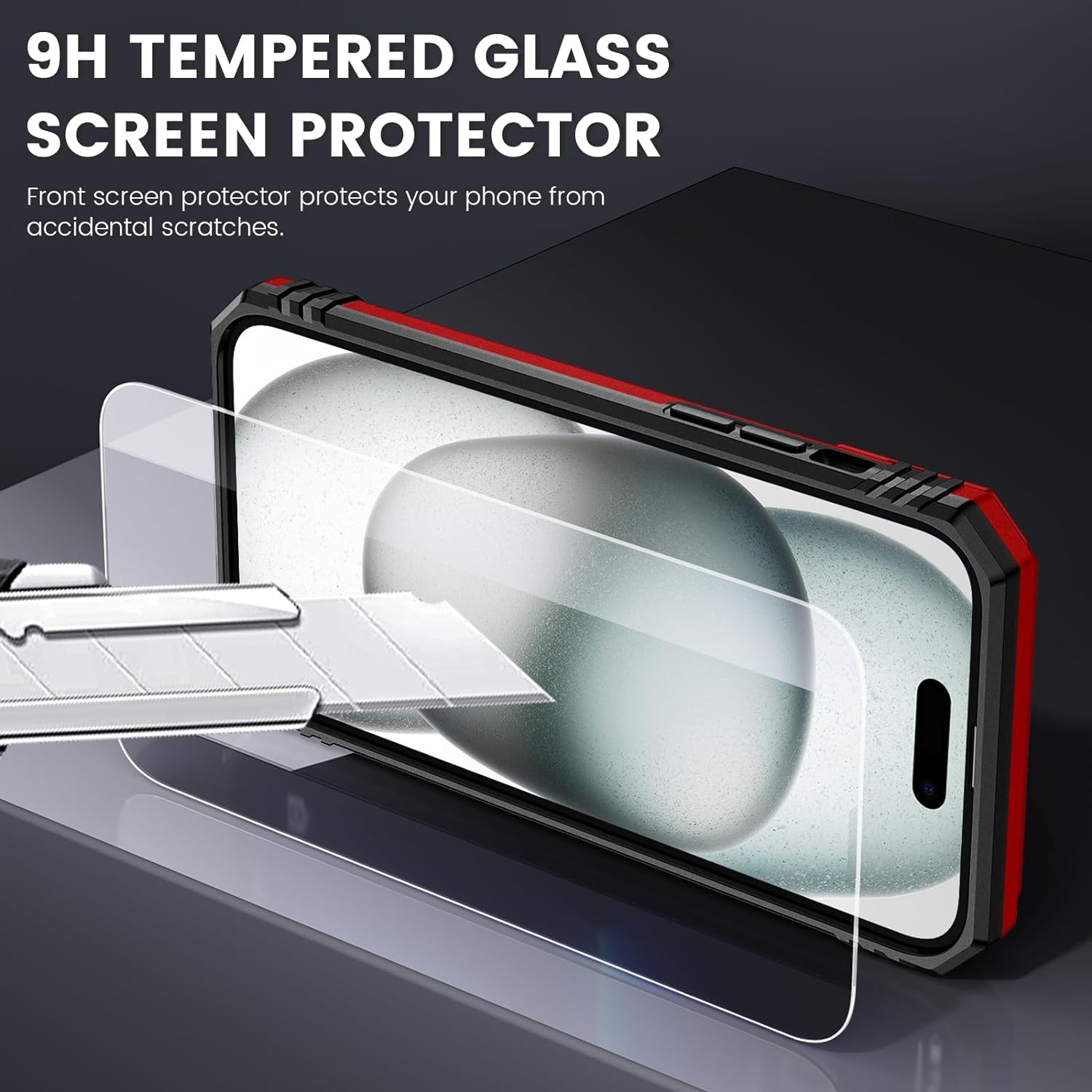 for iPhone Slide Camera Cover Case with Screen Protector, with Built-in 360°Rotate Ring Stand Magnetic Car