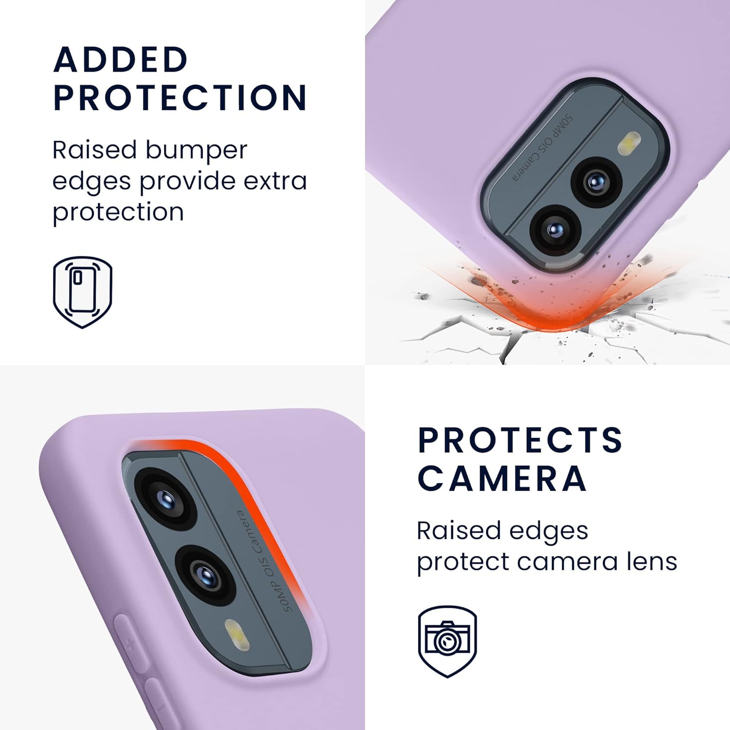 Case Compatible with Nokia X30 5G Case - Soft Slim Protective TPU Silicone Cover - Lavender