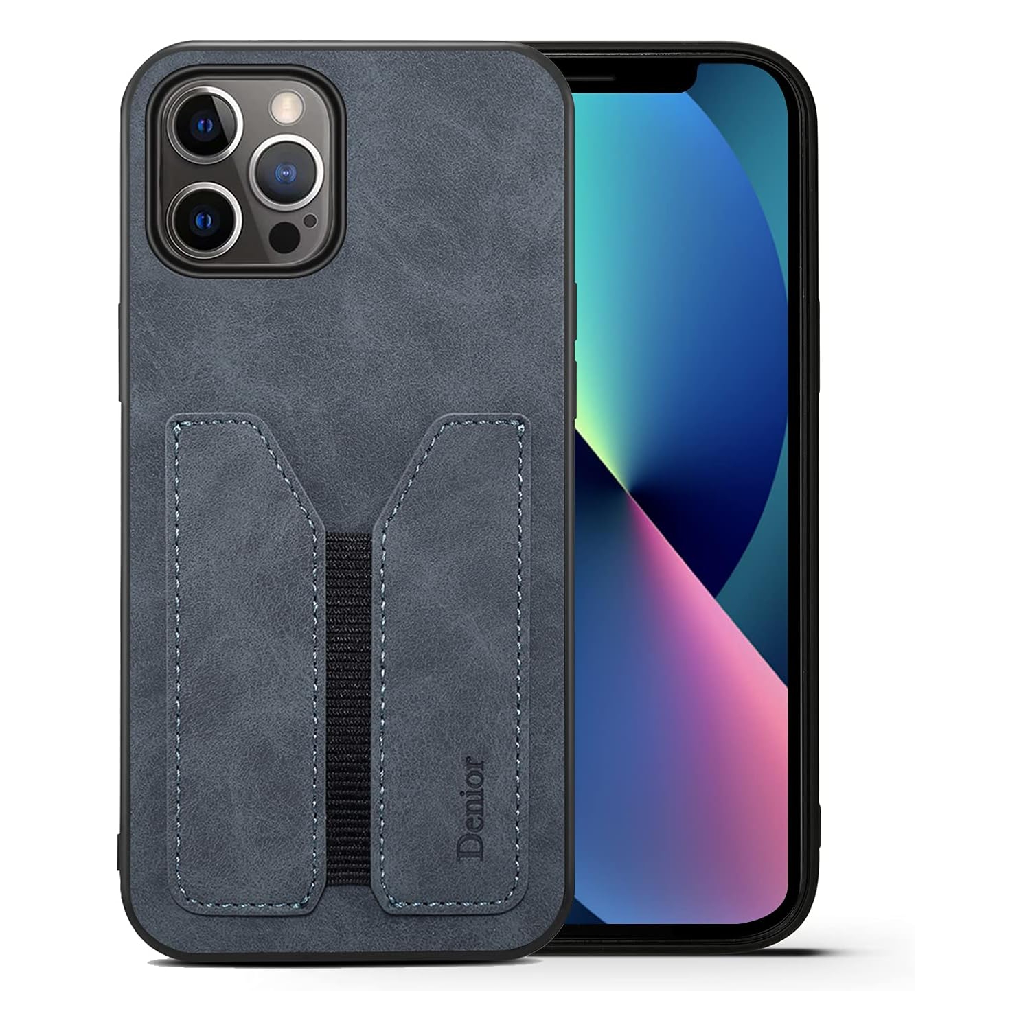 Case for iPhone 13 Pro,PU Leather Wallet Case with Credit Card Slot Holder Ultra Slim Protector Case for iPhone